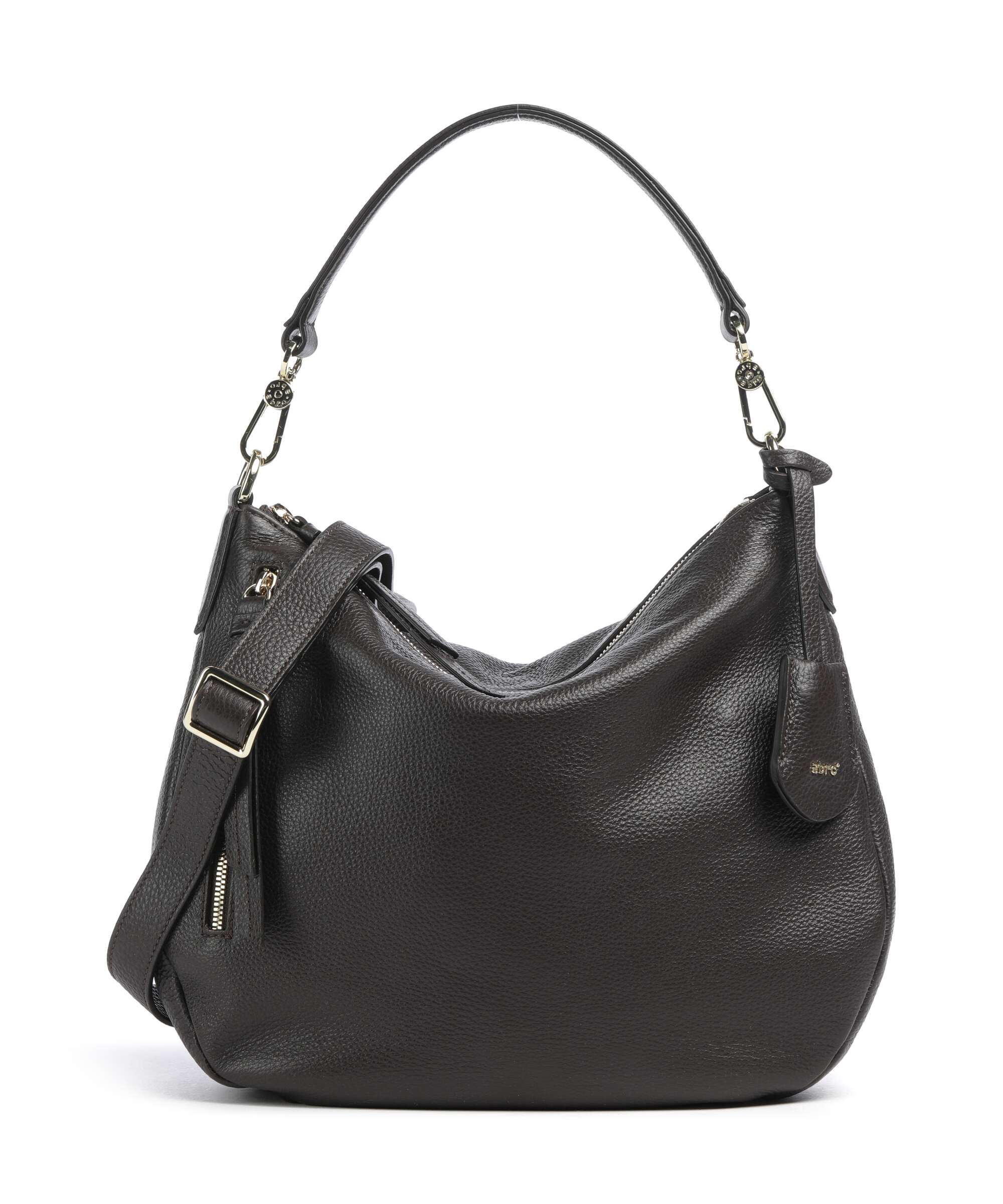 Abro Adria Juna Small Hobo tas dark brown