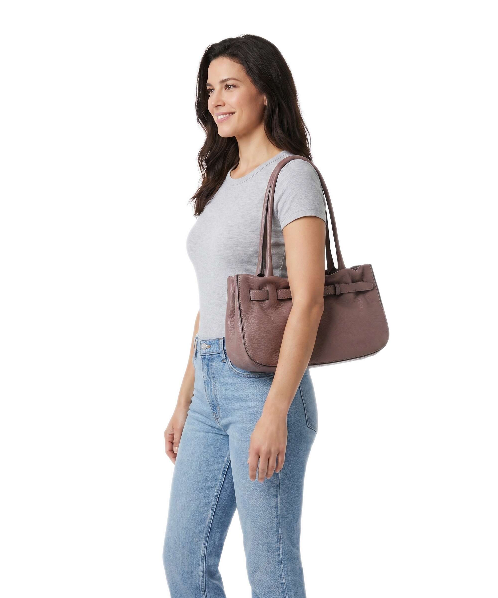Abro Dalia Jill Schoudertas rosewood - Image 3