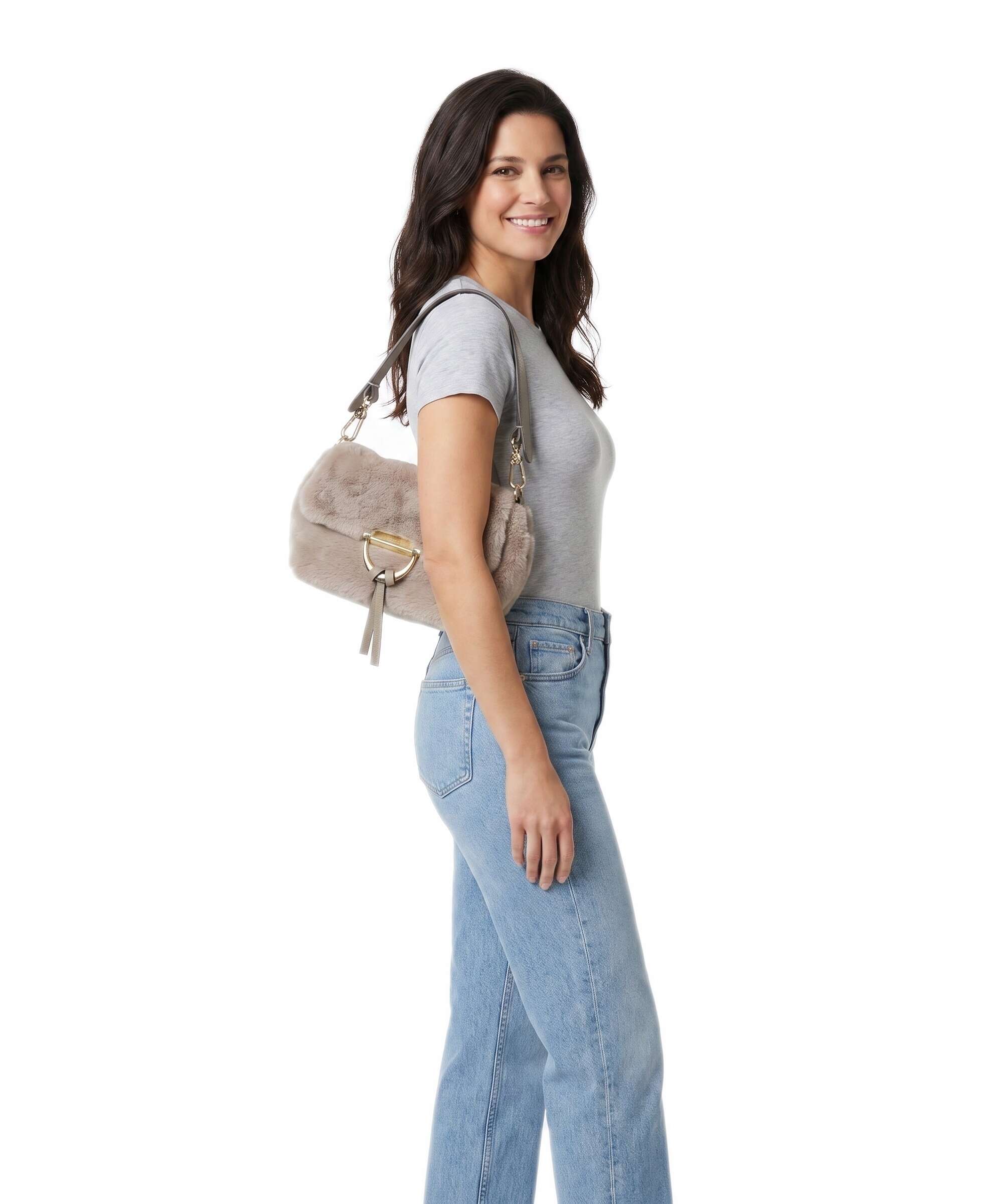 Abro Eco Fur Temi Small Schoudertas siena - Image 3