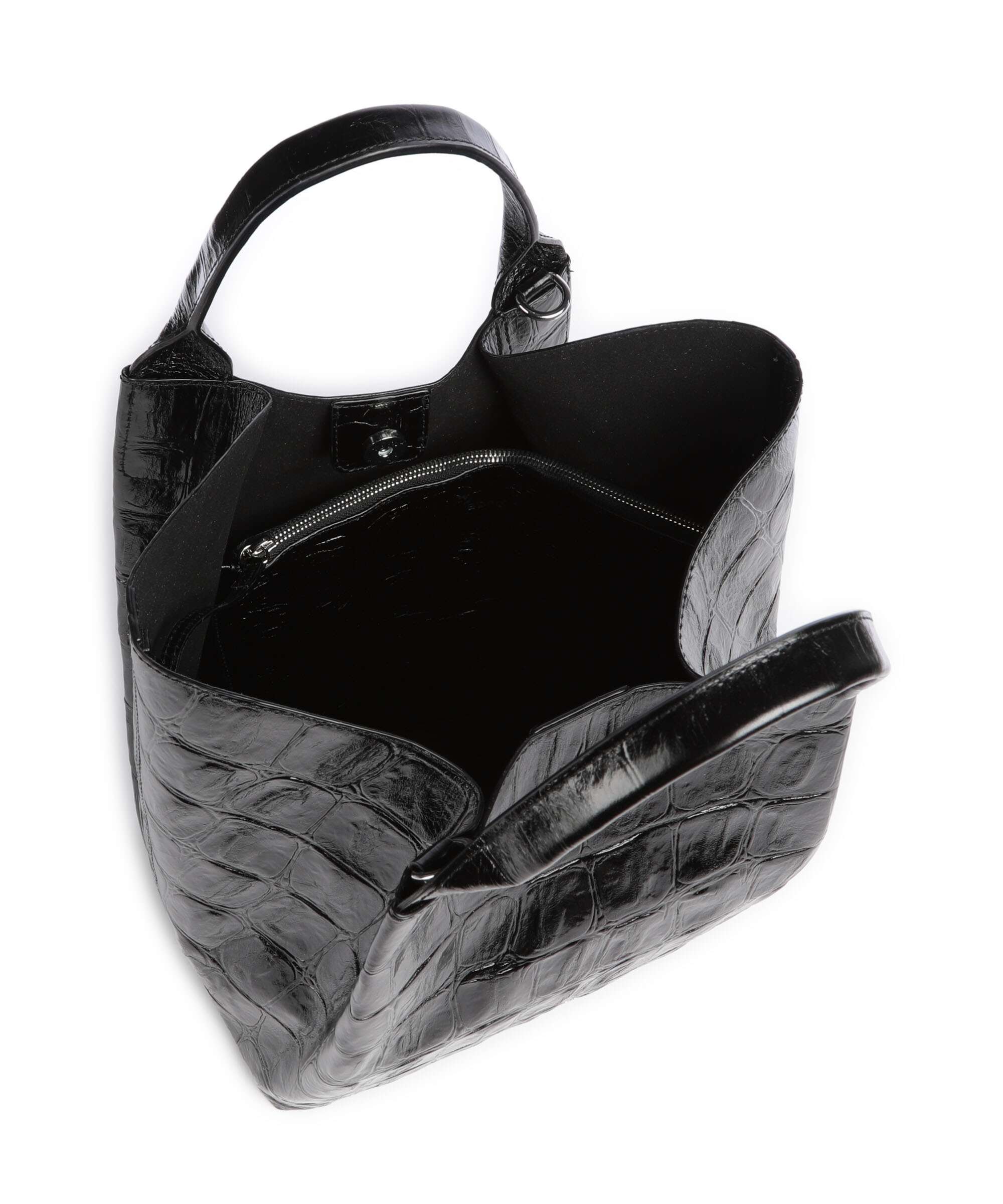 Abro Maxi Cocco Essential Medium Handtas black/nickel - Image 6