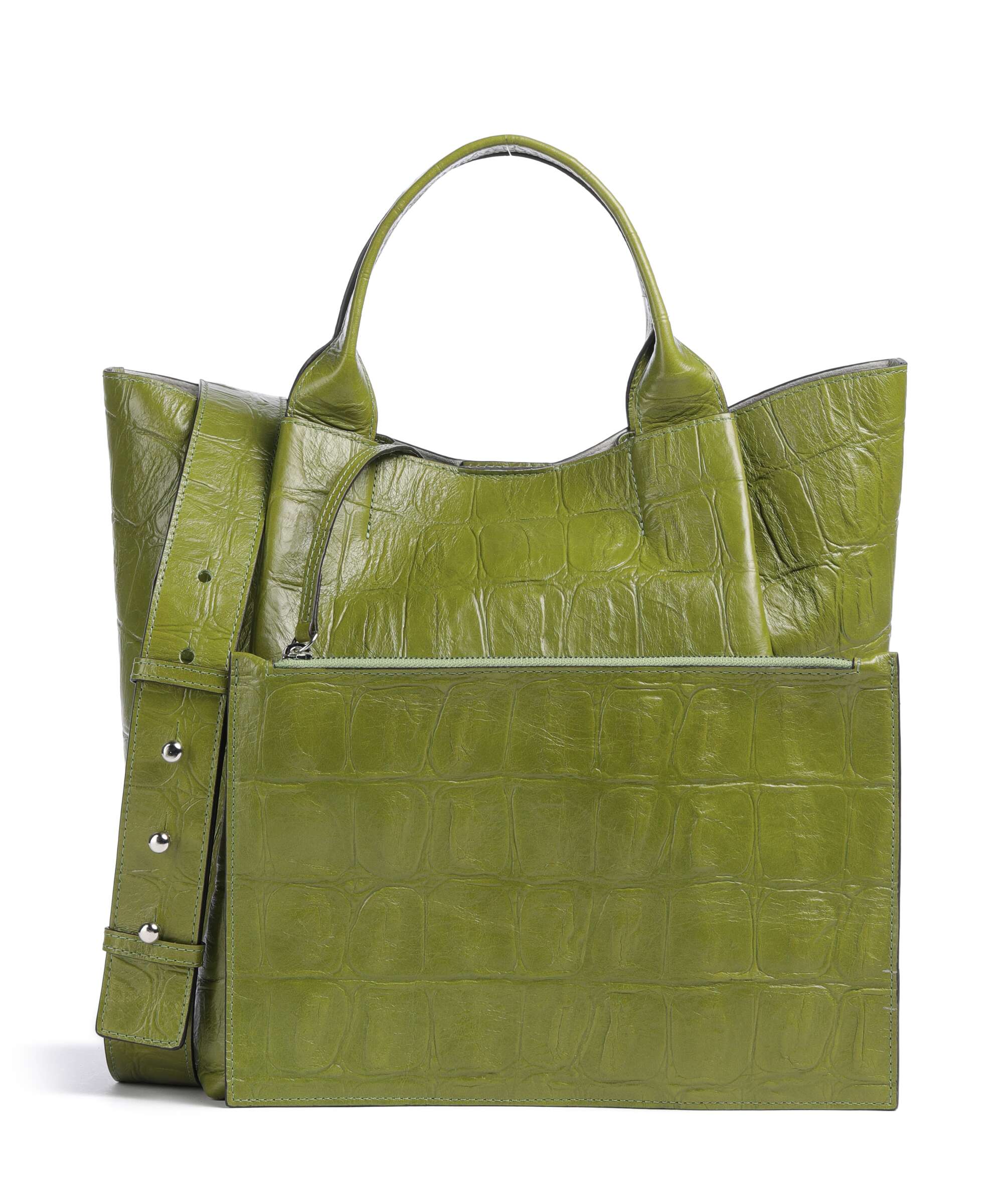 Abro Maxi Cocco Essential Medium Handtas lime - Image 4