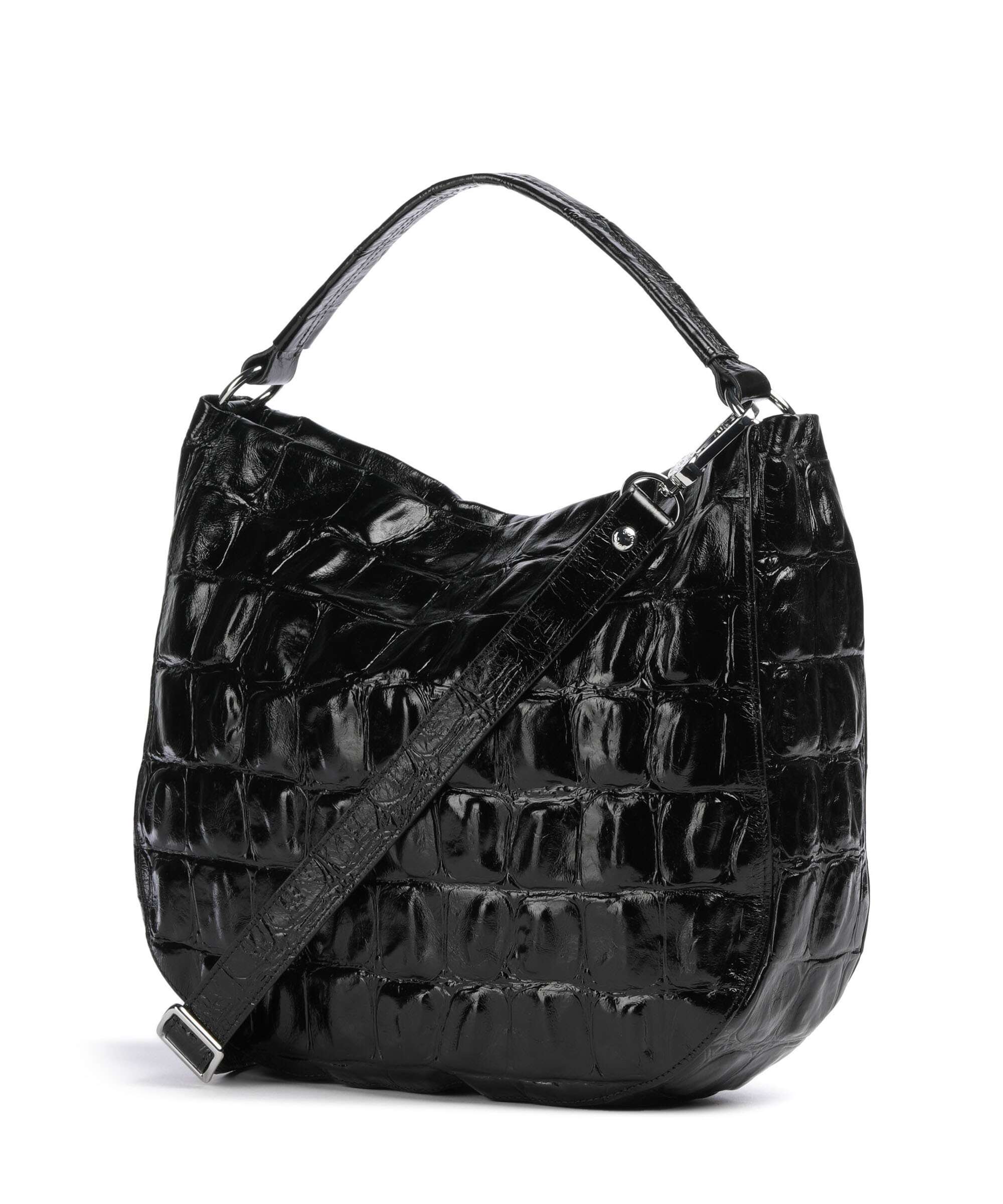 Abro Maxi Cocco Mia Hobo tas black/nickel - Image 2