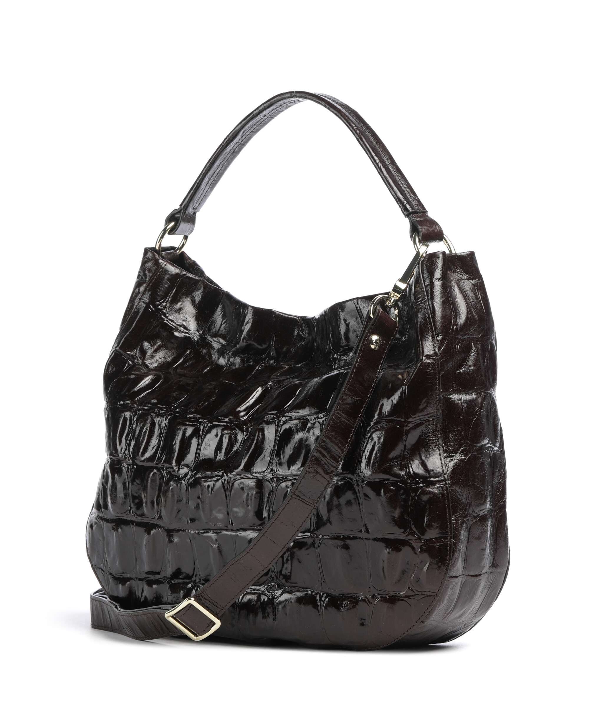 Abro Maxxi Cocco Mia Hobo tas dark brown - Image 2