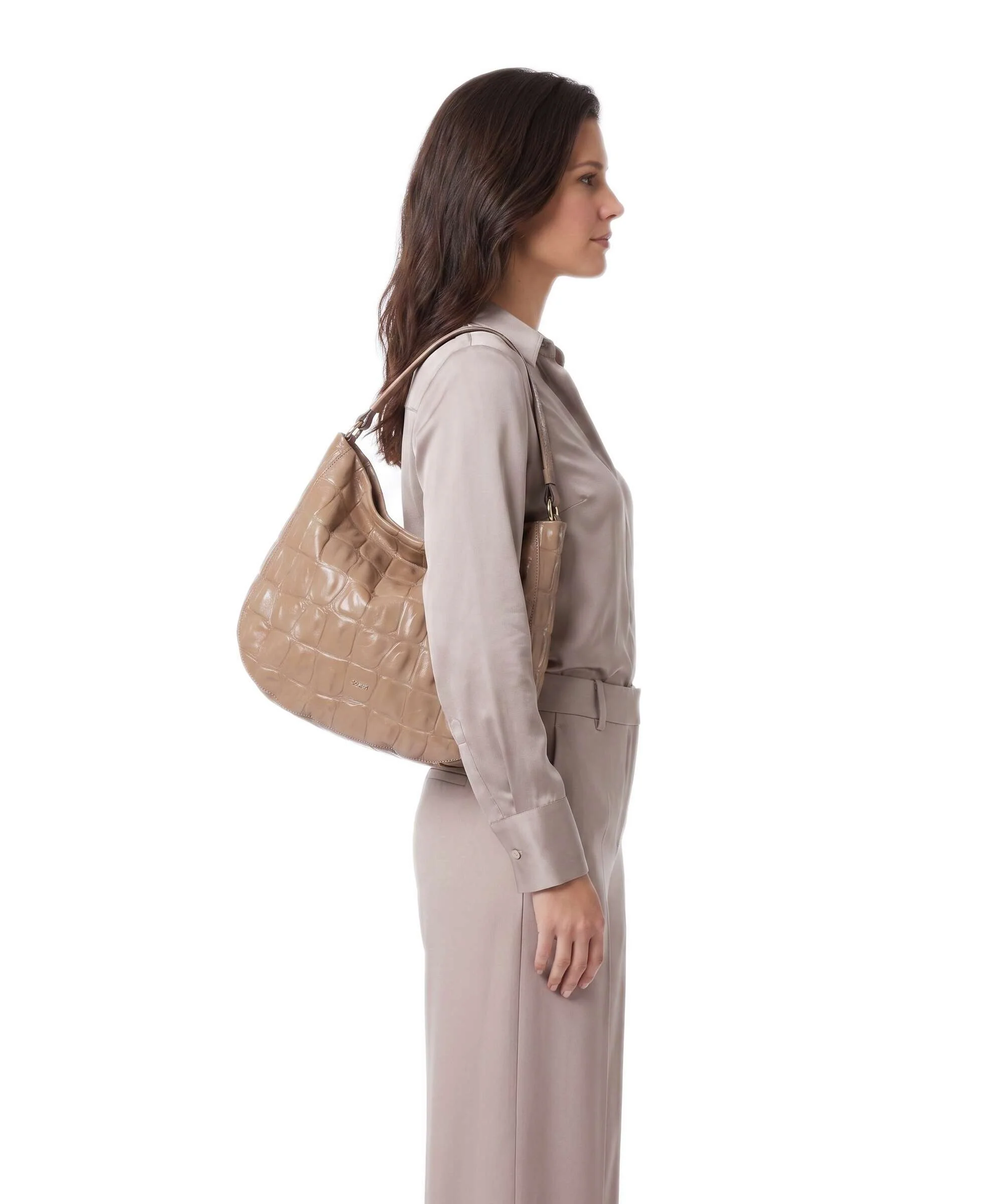 Abro Maxxi Cocco Mia Hobo tas cappuccino - Image 3