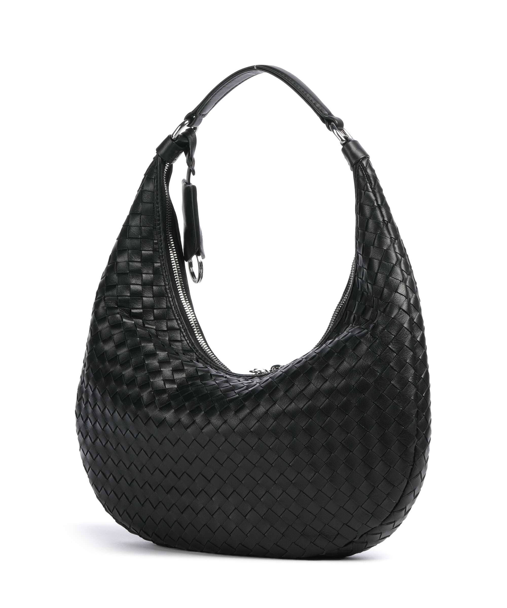 Abro Piuma Nana Small Hobo tas black/nickel - Image 2