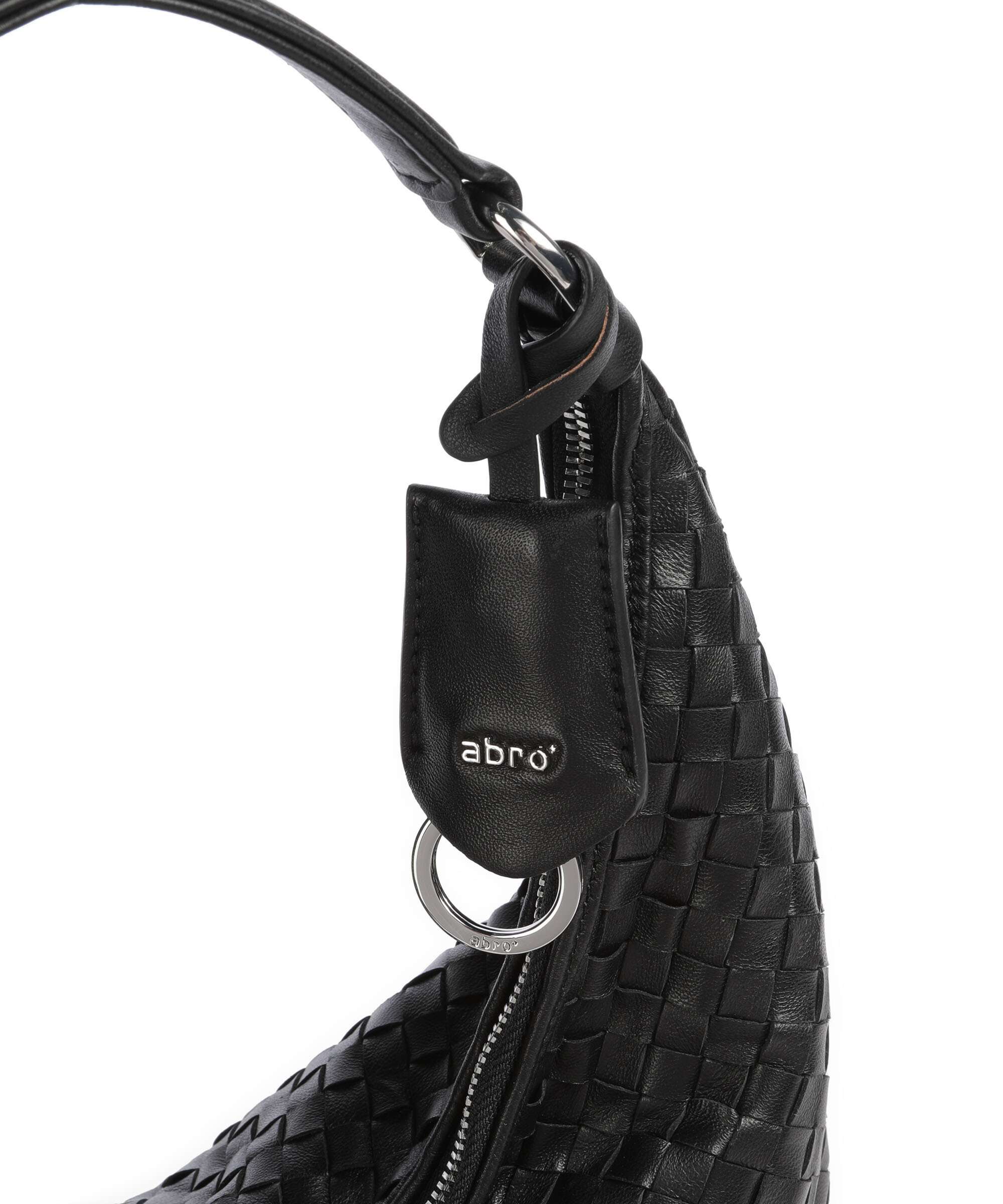 Abro Piuma Nana Small Hobo tas black/nickel - Image 4