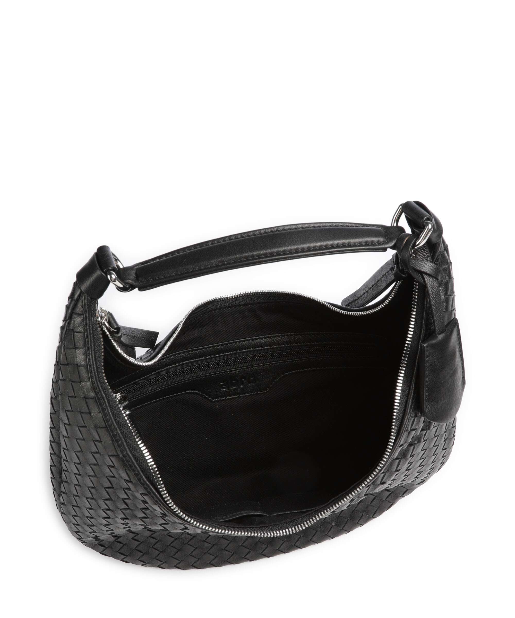 Abro Piuma Nana Small Hobo tas black/nickel - Image 6
