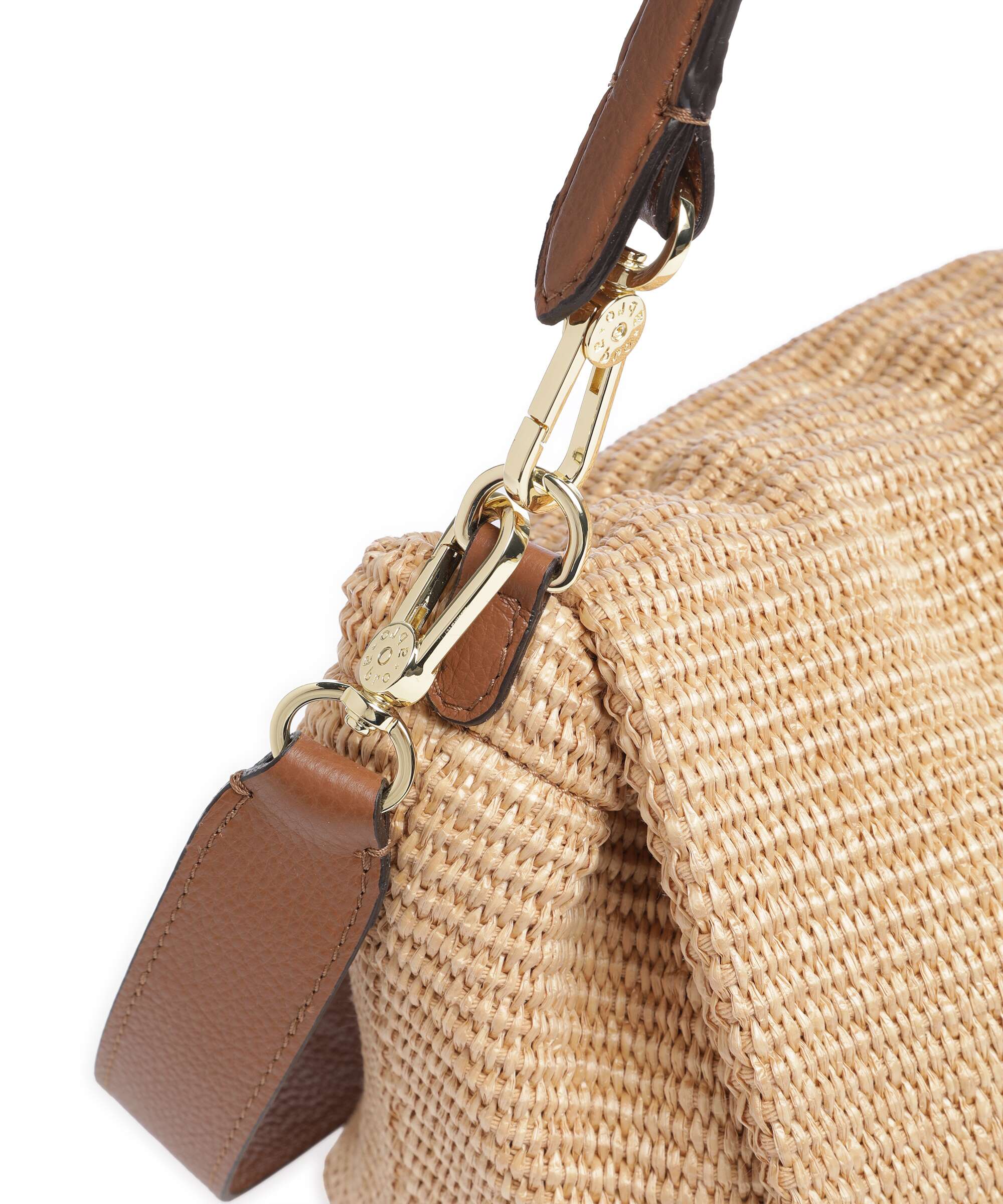 Abro Raffia Classica Temi Large Schoudertas natural - Image 4