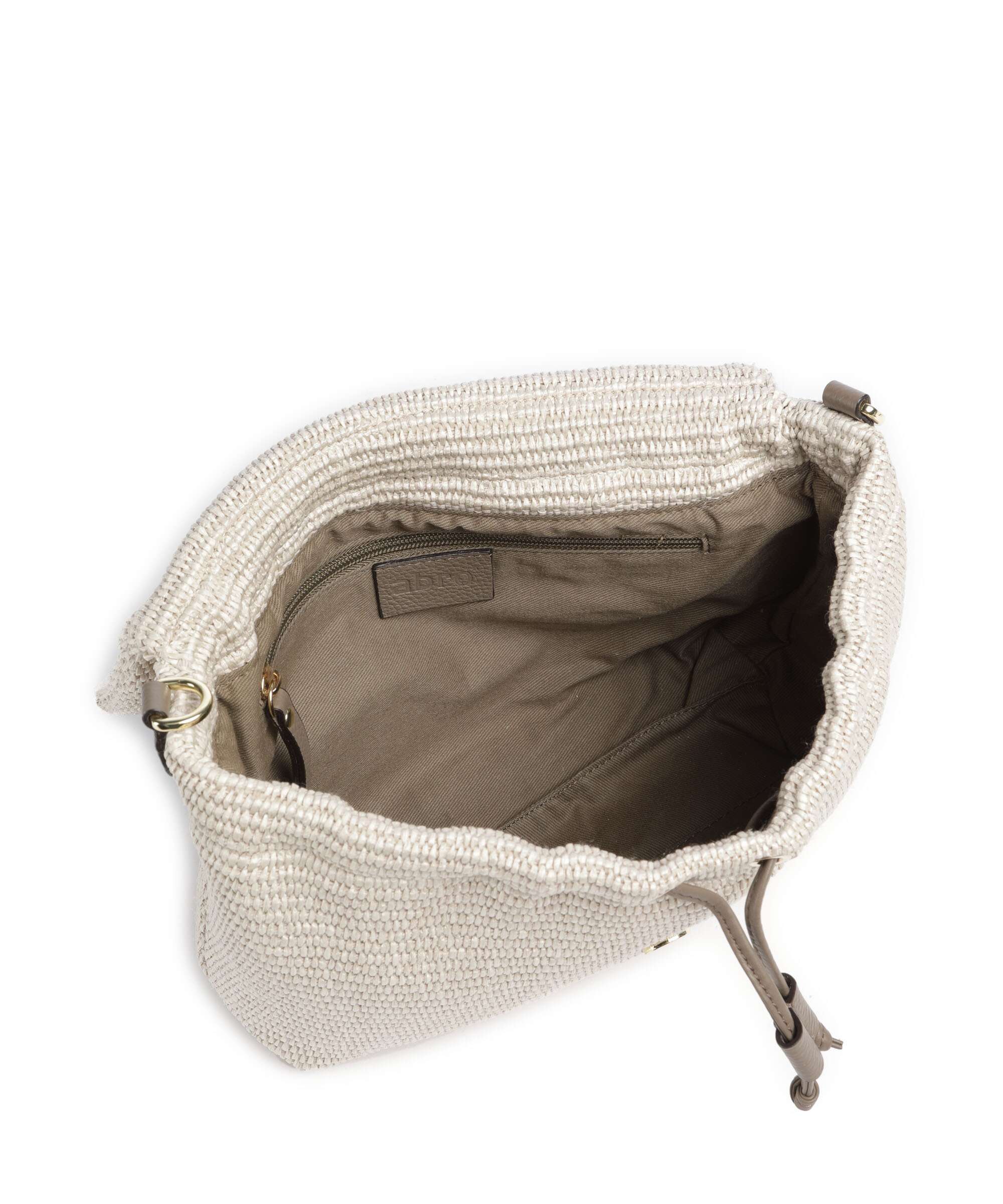 Abro Raffia Classica Temi Medium Schoudertas sahara - Image 6