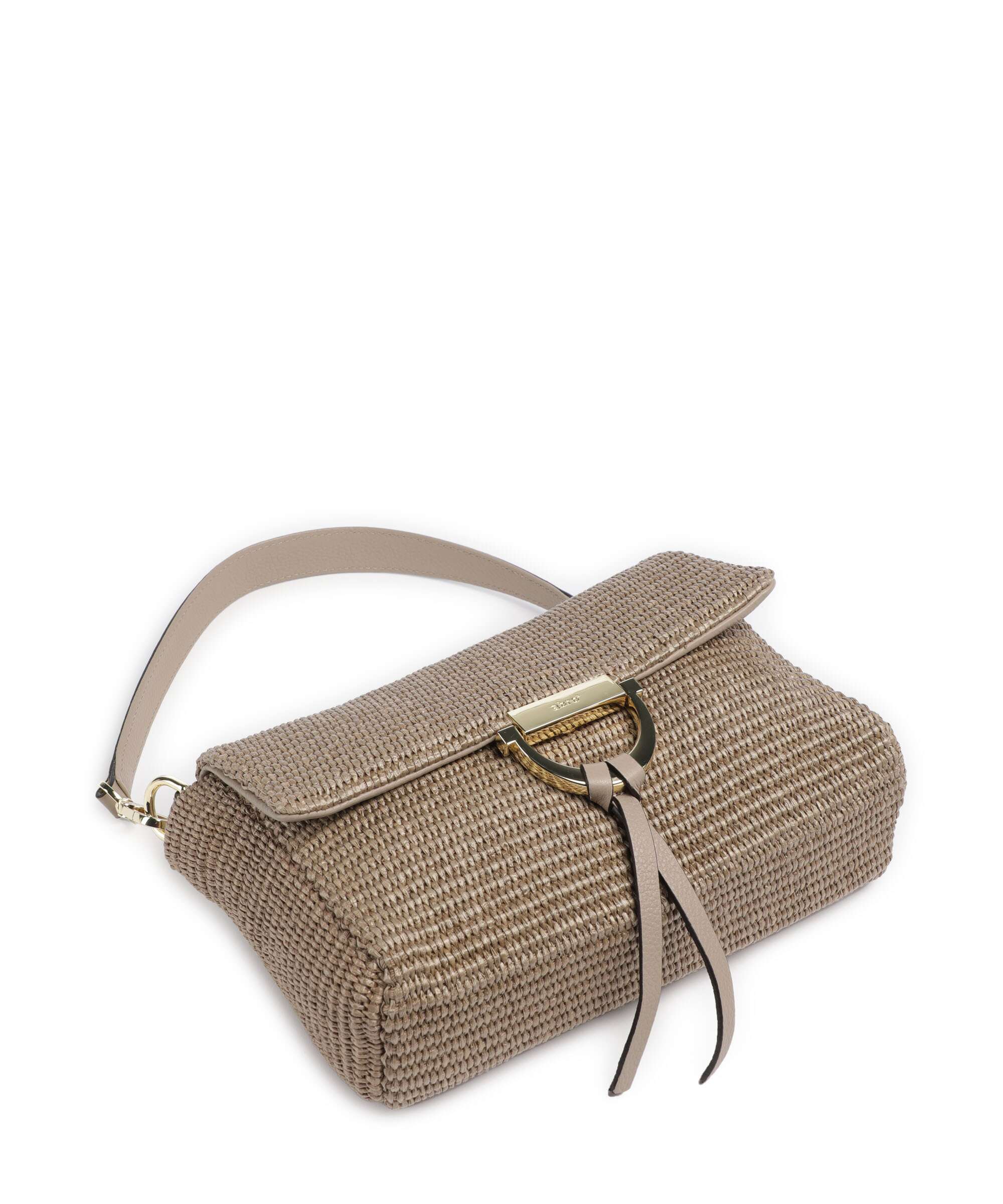 Abro Raffia Classica Temi Schoudertas siena - Image 5