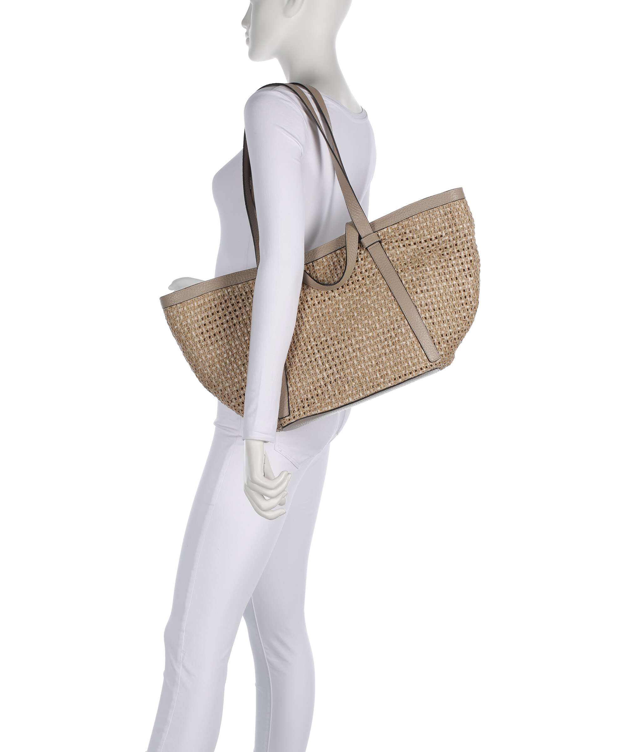 Abro Raffia Cordino Cosmo Large Boodschappentas siena - Image 3