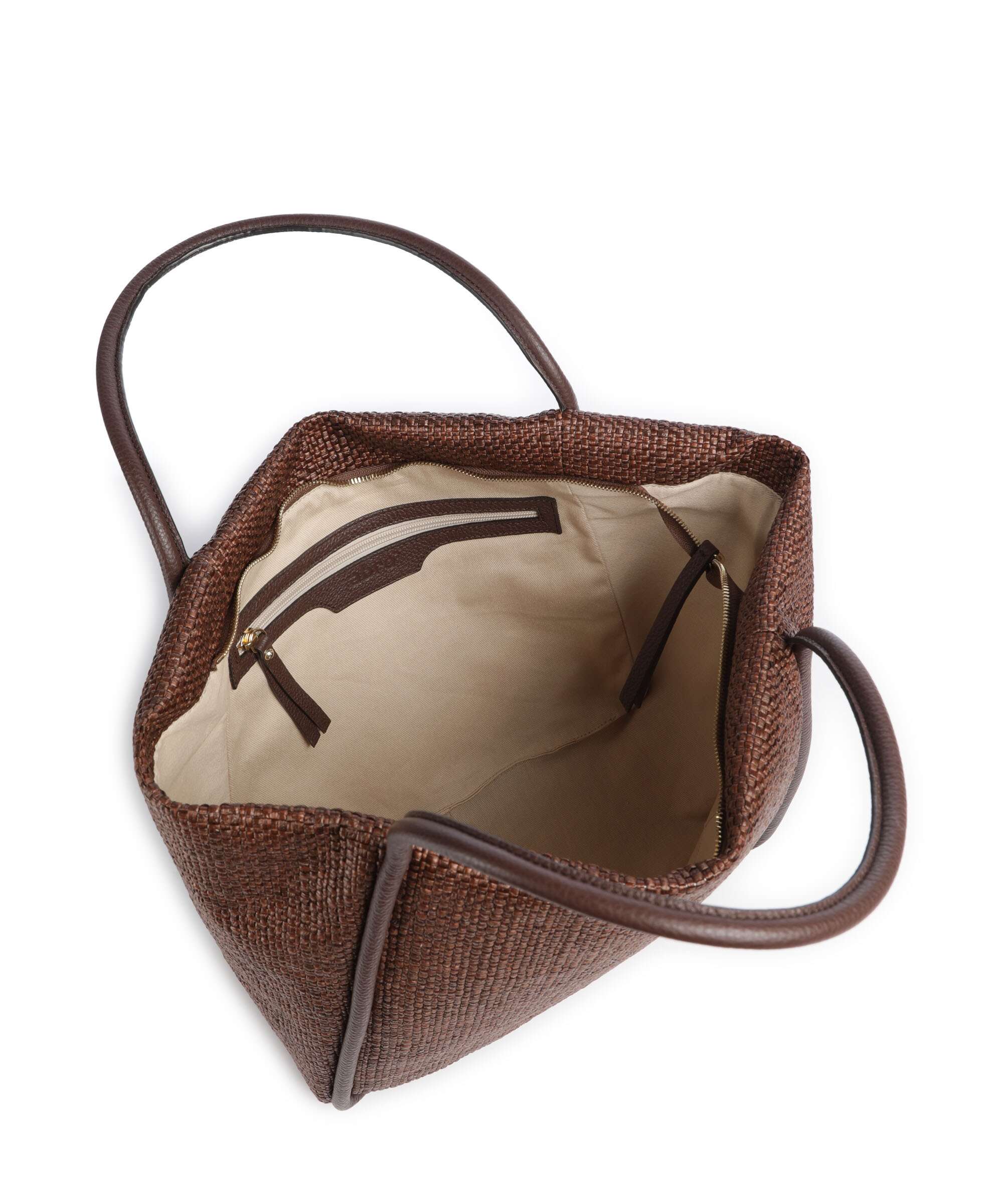 Abro Raffia Intreccio Willow Boodschappentas wood - Image 5