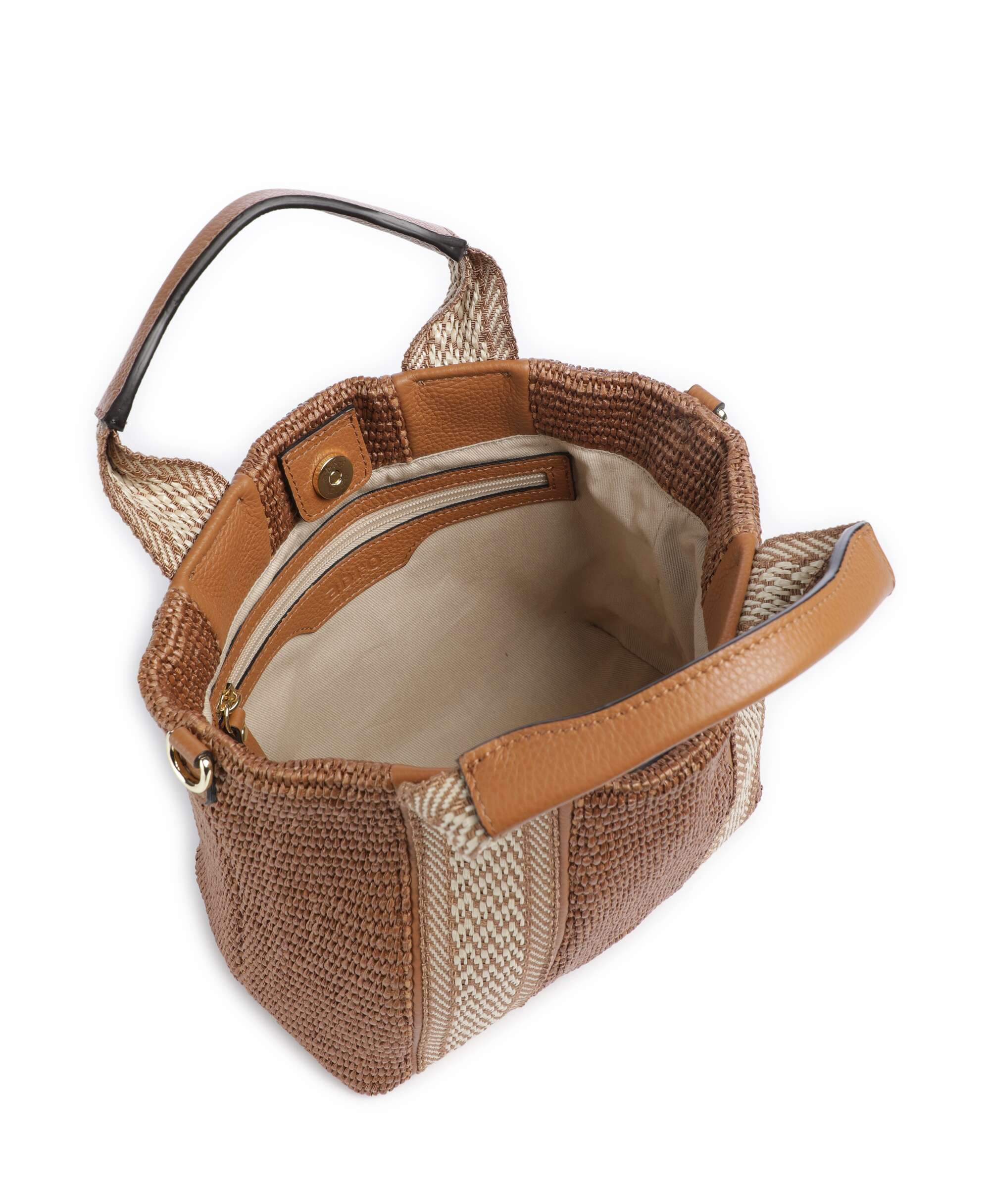 Abro Raffia Kaia Handtas caramel/cognac - Image 5