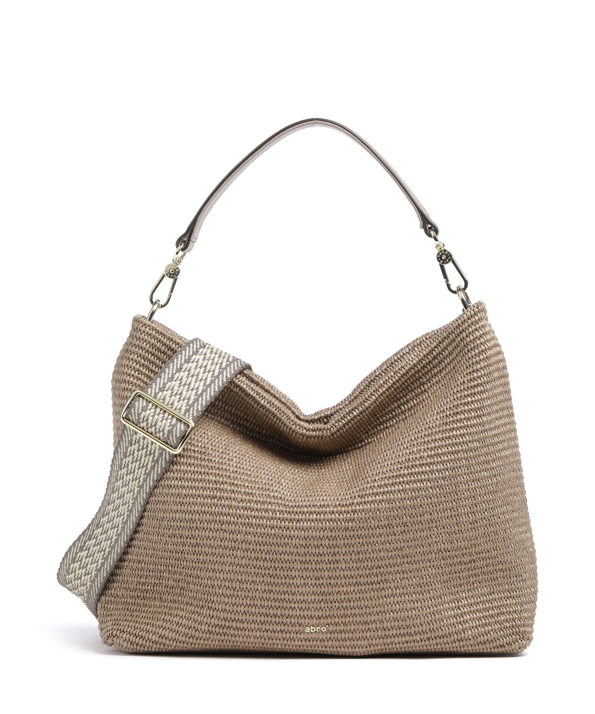 Abro Raffia Kaia Hobo tas siena