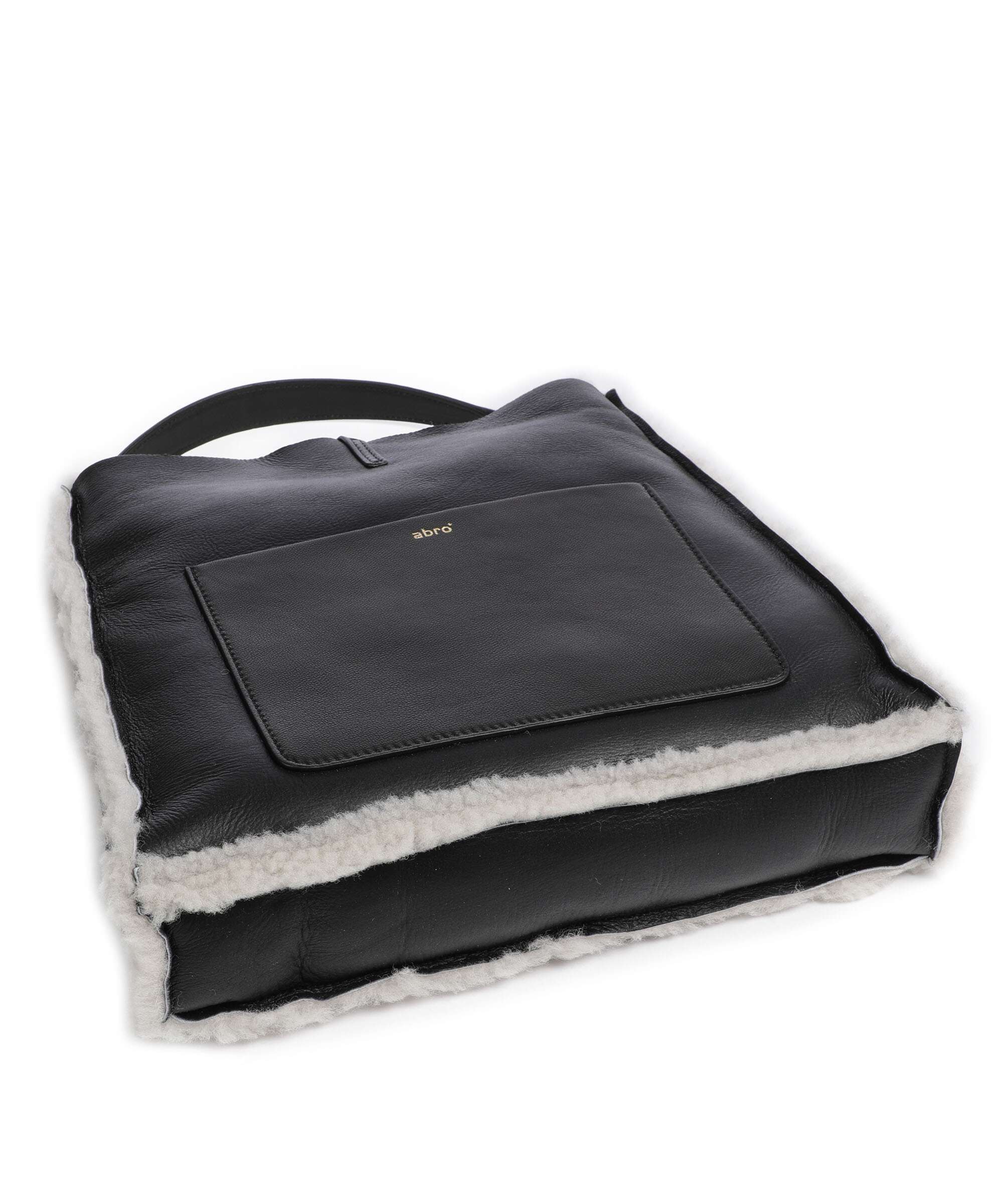 Abro Shearling Raquel Hobo tas black/white - Image 5