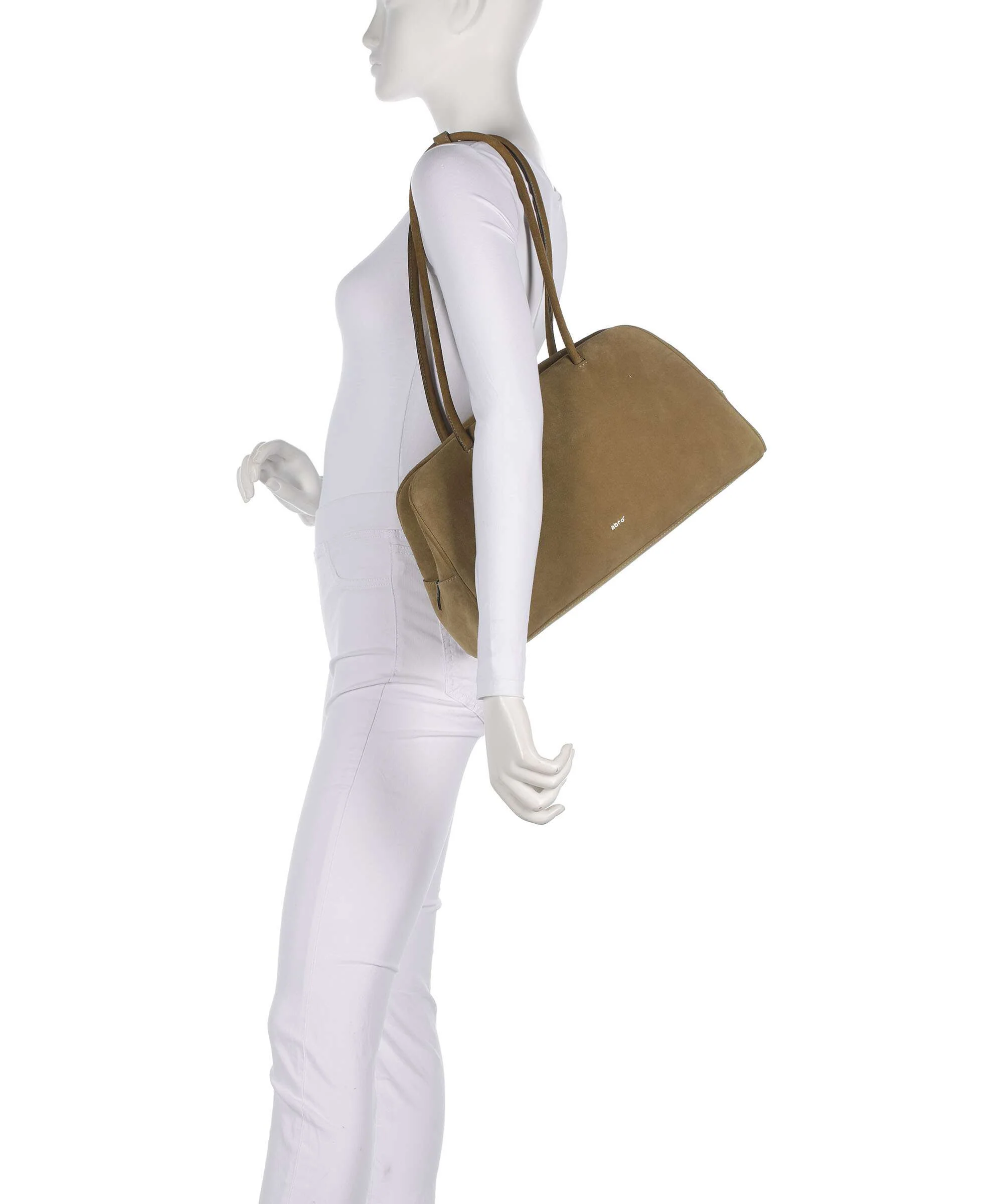 Abro Suede Amara Schoudertas mud - Image 3