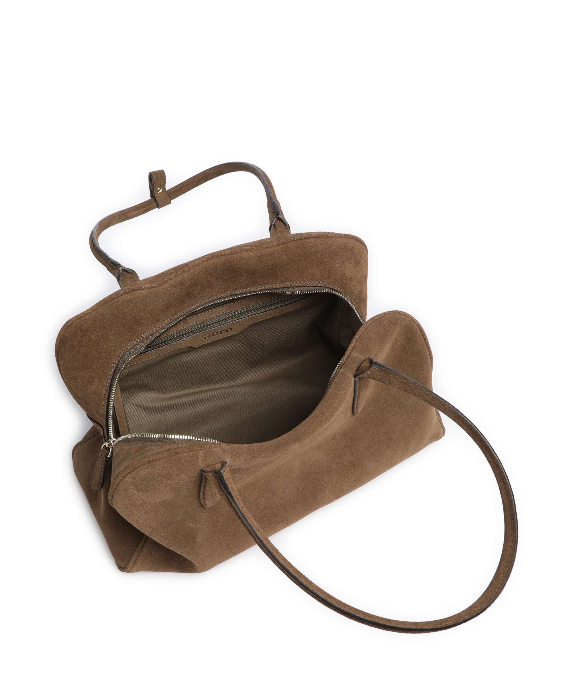 Abro Suede Amara Schoudertas khaki - Image 5