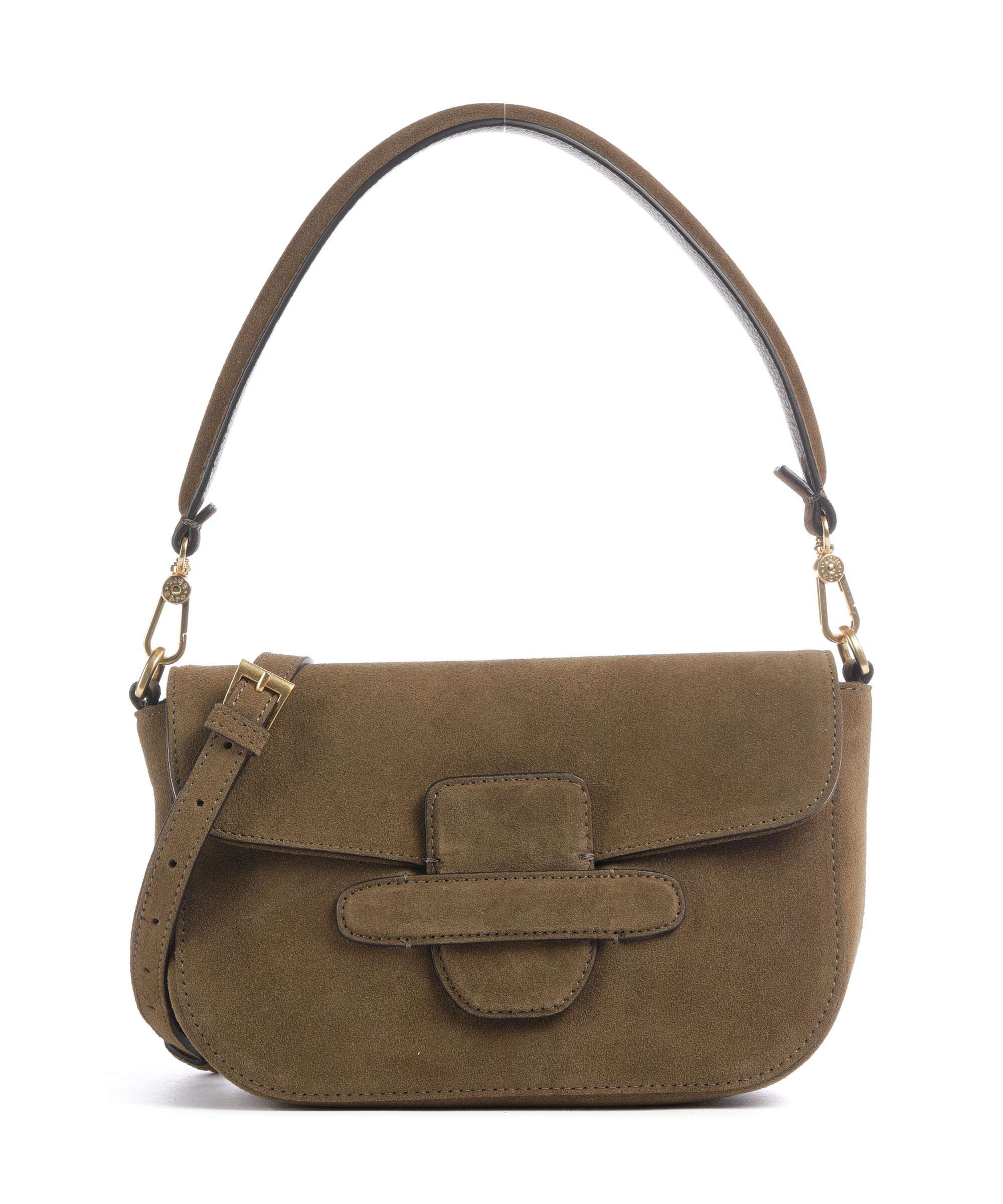 Abro Suede Camilla Schoudertas military