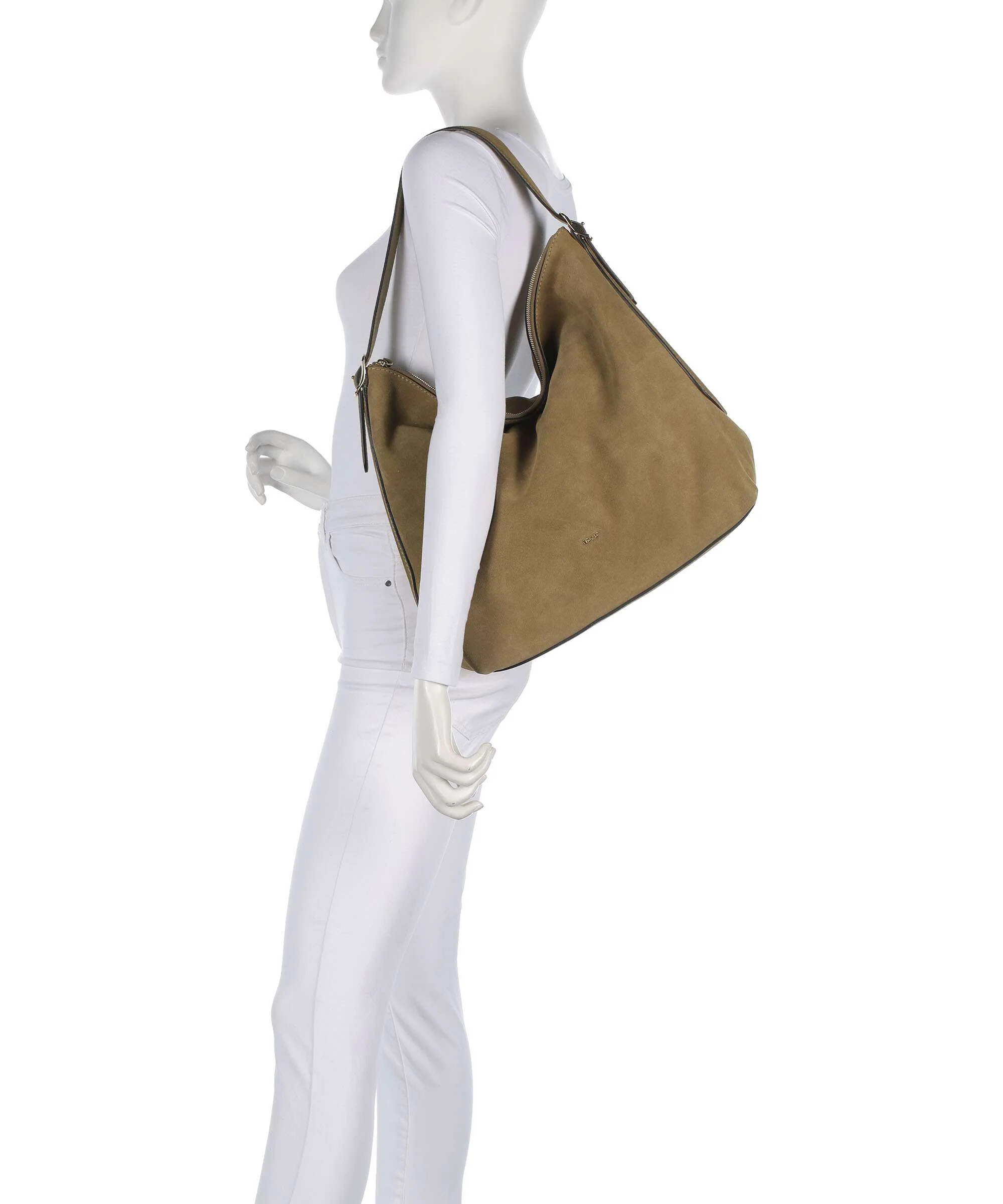 Abro Suede Carina Hobo tas mud - Image 3