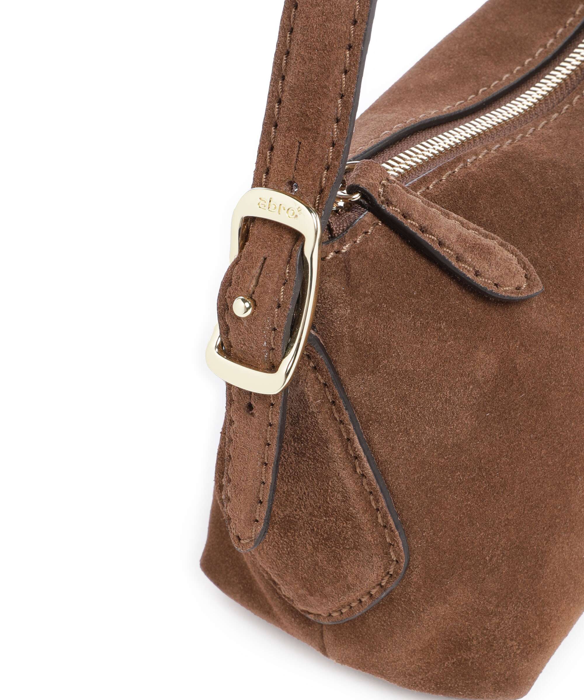 Abro Suede Carina Schoudertas wood - Image 4