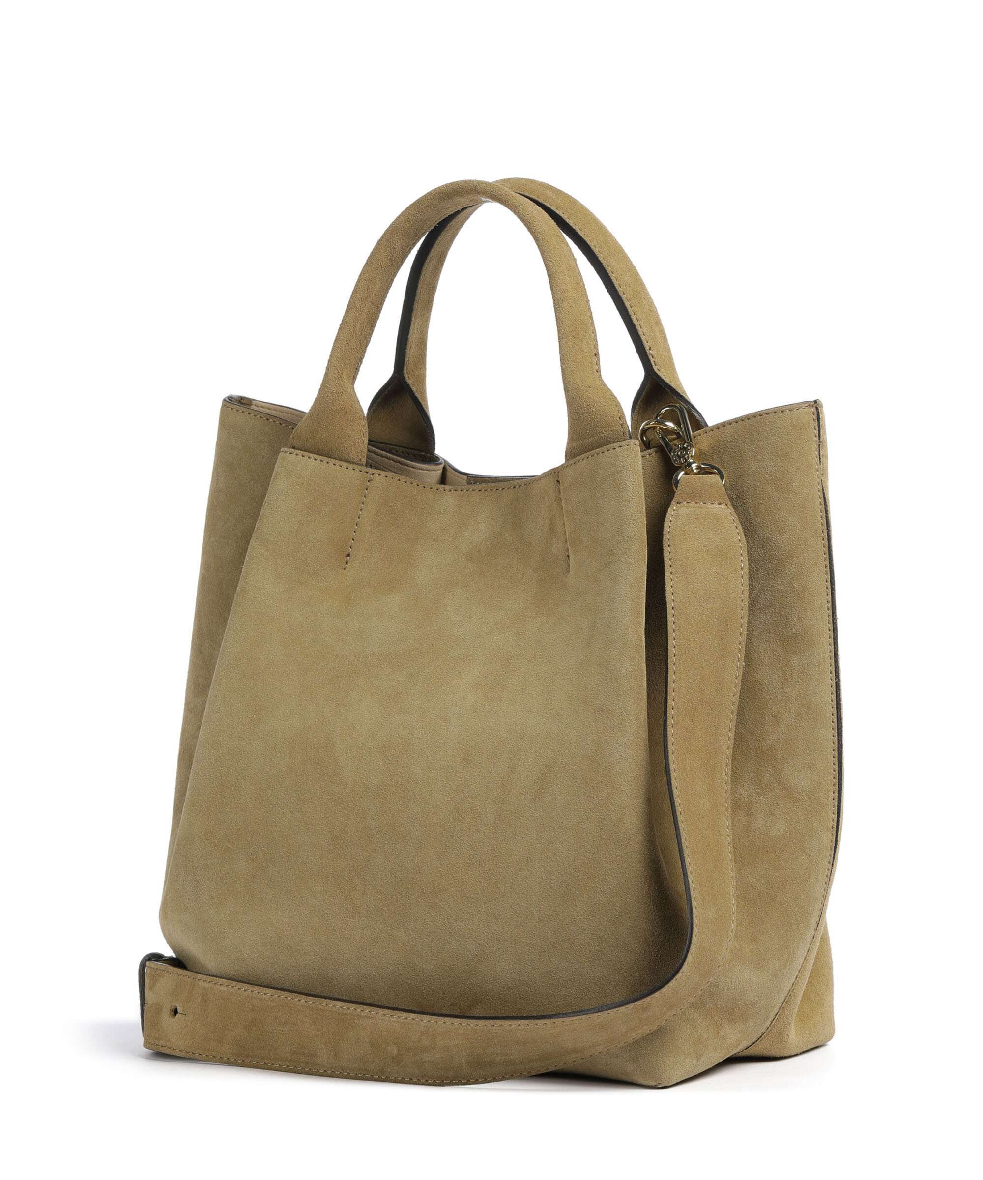 Abro Suede Essential Medium Handtas mud - Image 2
