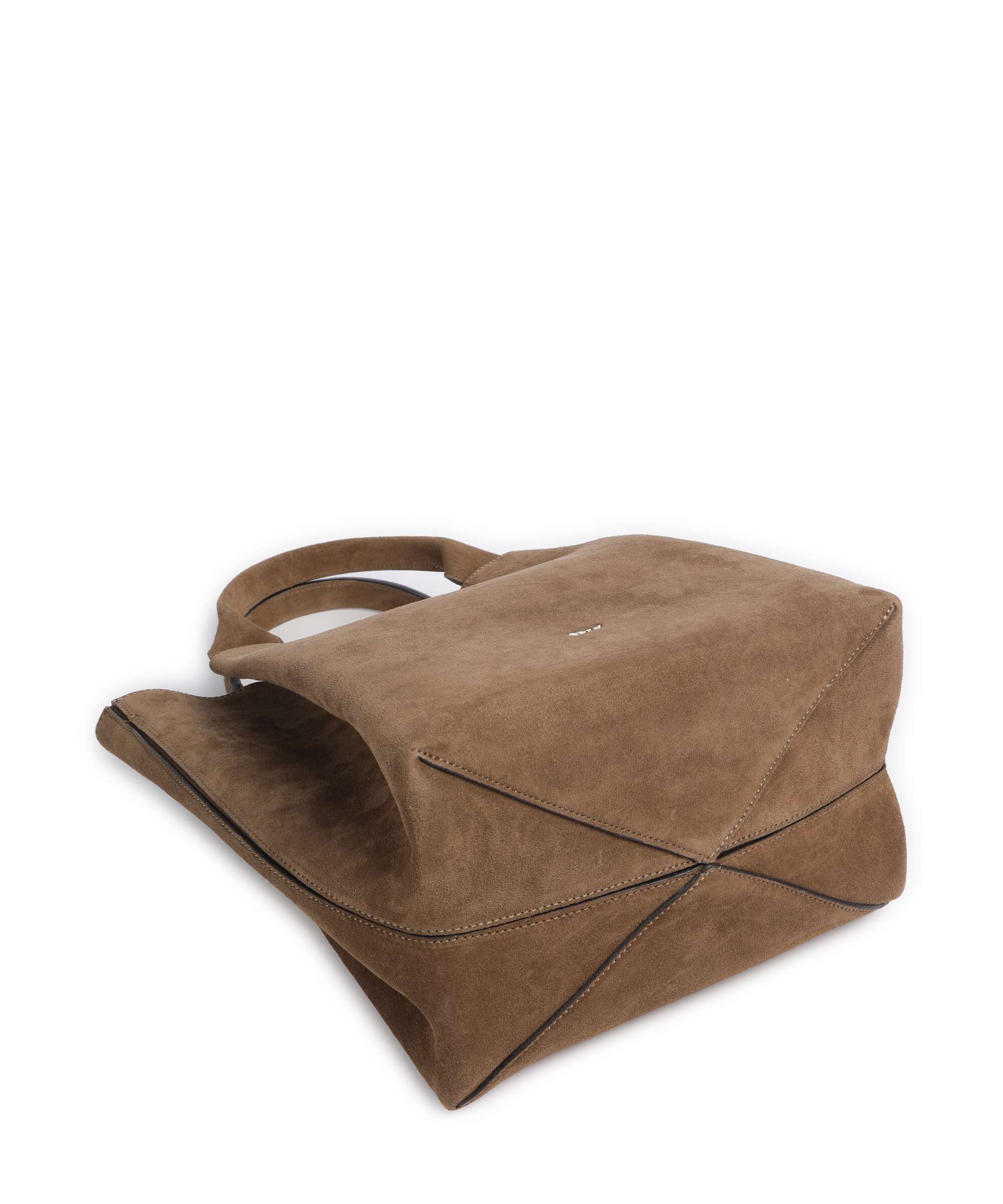 Abro Suede Essential Medium Handtas khaki - Image 5