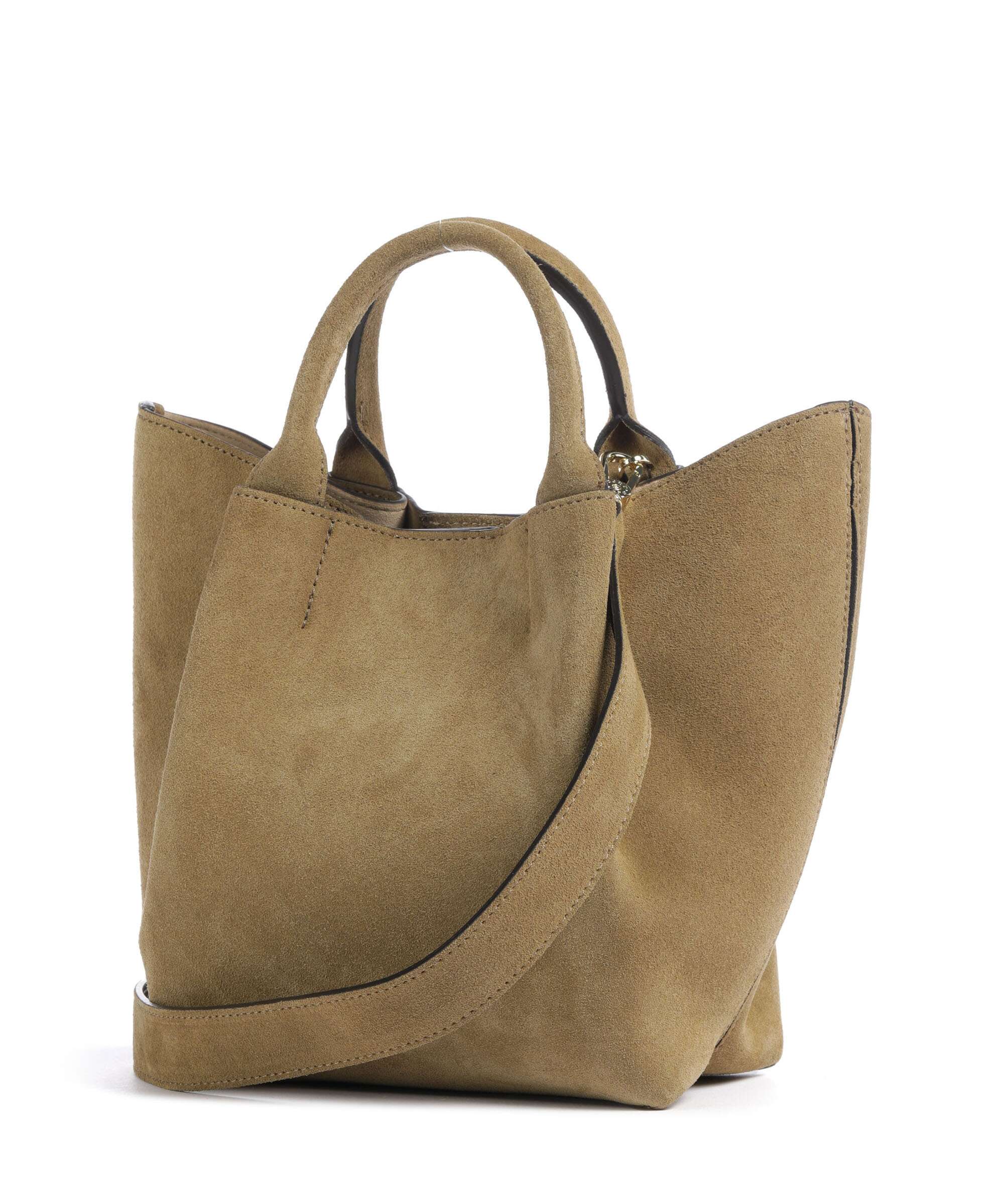 Abro Suede Essential Small Handtas mud - Image 2