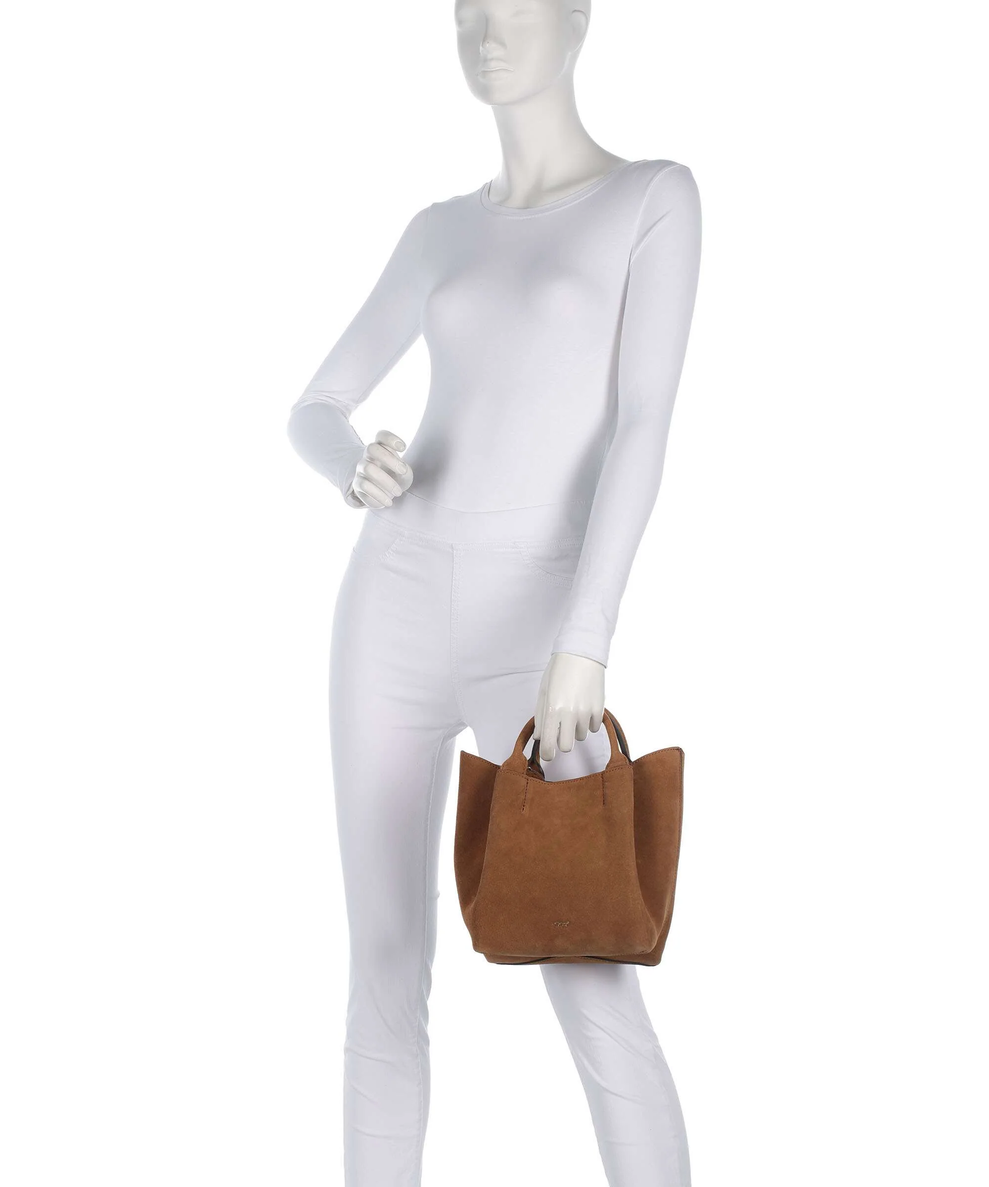 Abro Suede Essential Small Handtas cuoio - Image 3