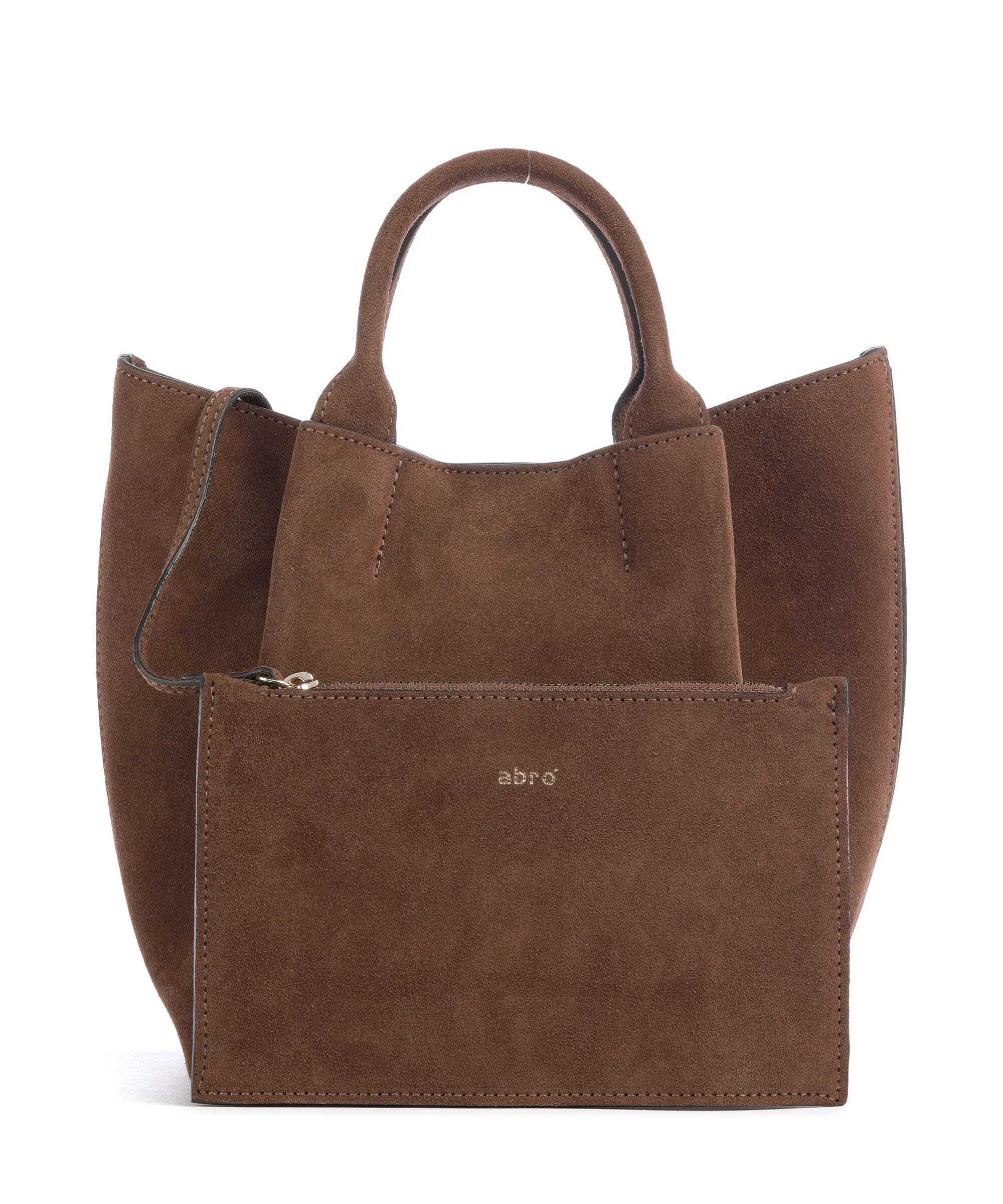 Abro Suede Essential Small Handtas wood - Image 4