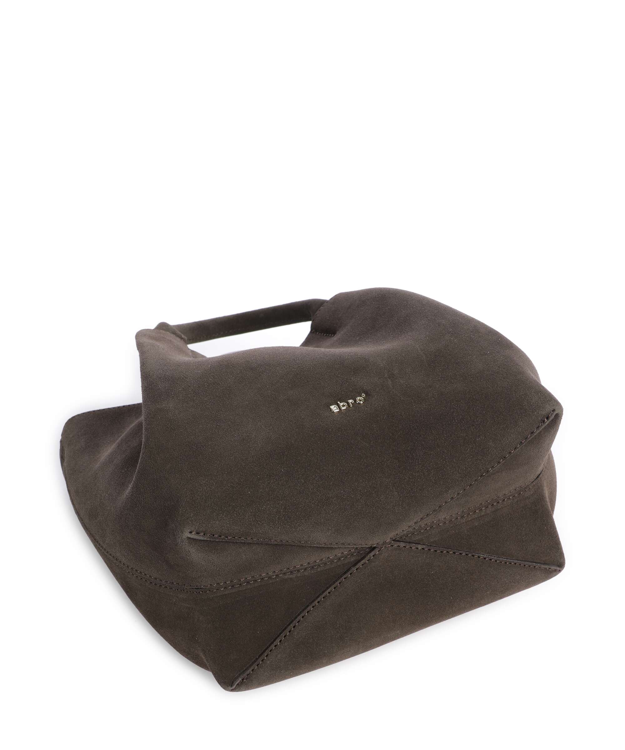 Abro Suede Essential Small Handtas dark brown - Image 5