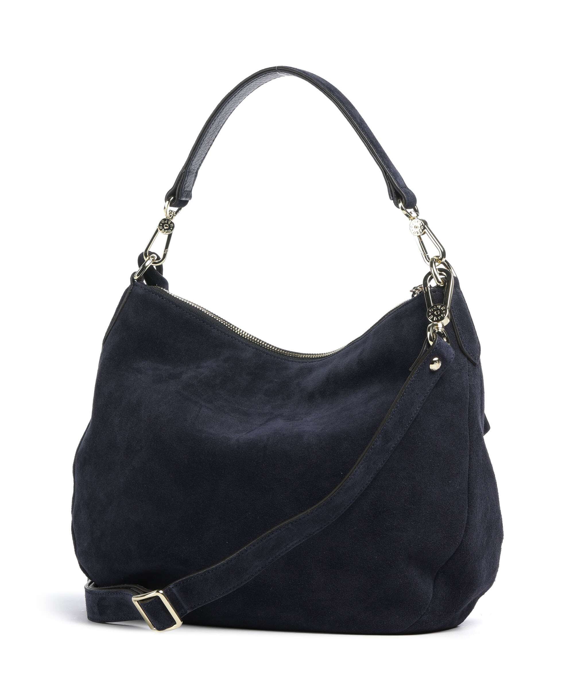 Abro Suede Juna Small Hobo tas navy - Image 2