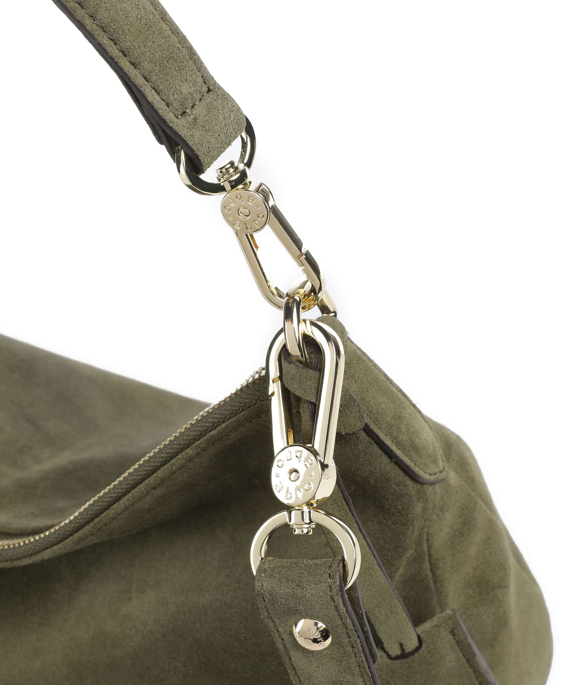 Abro Suede Juna Small Hobo tas oliv - Image 4