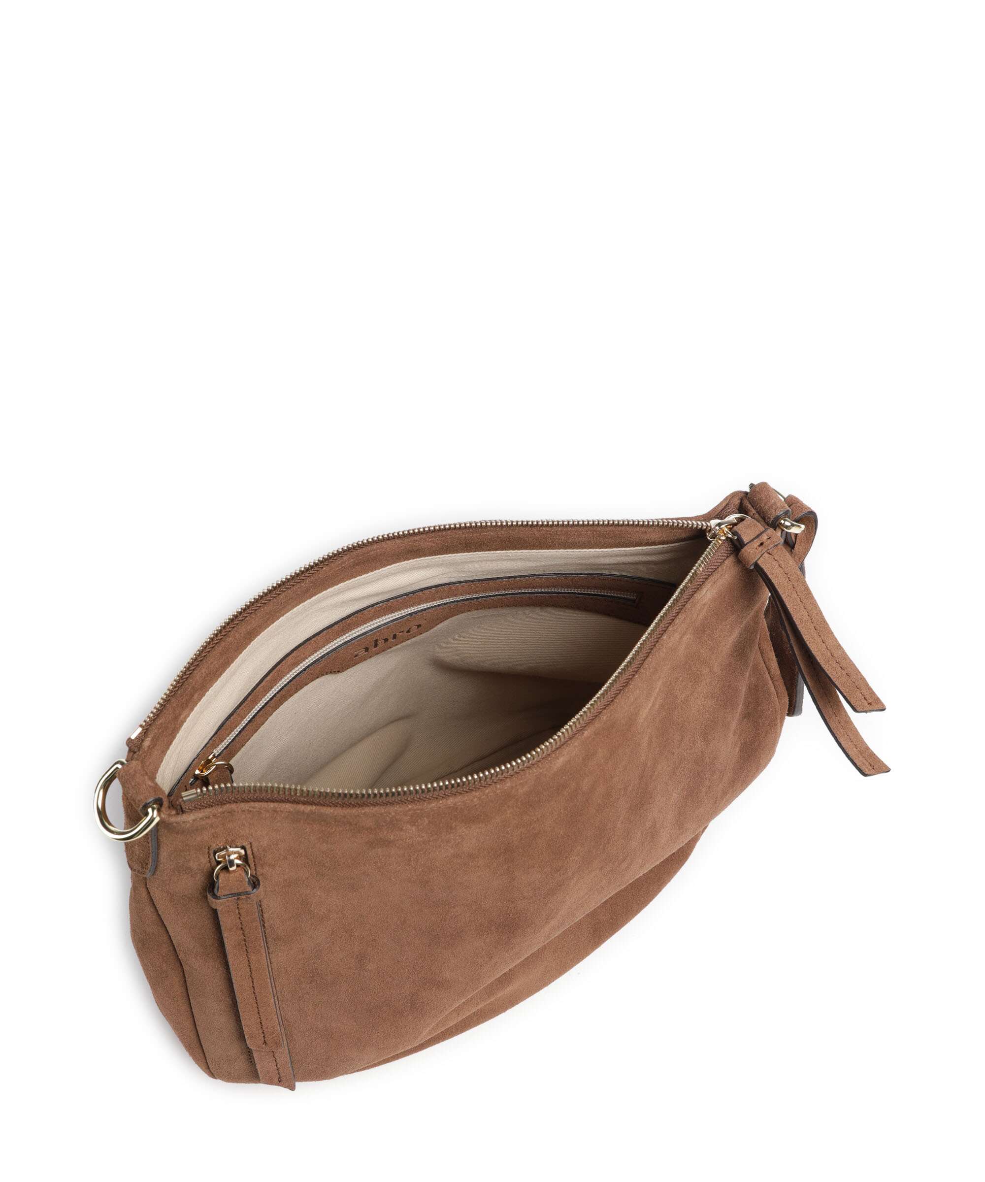 Abro Suede Juna Small Hobo tas wood - Image 5