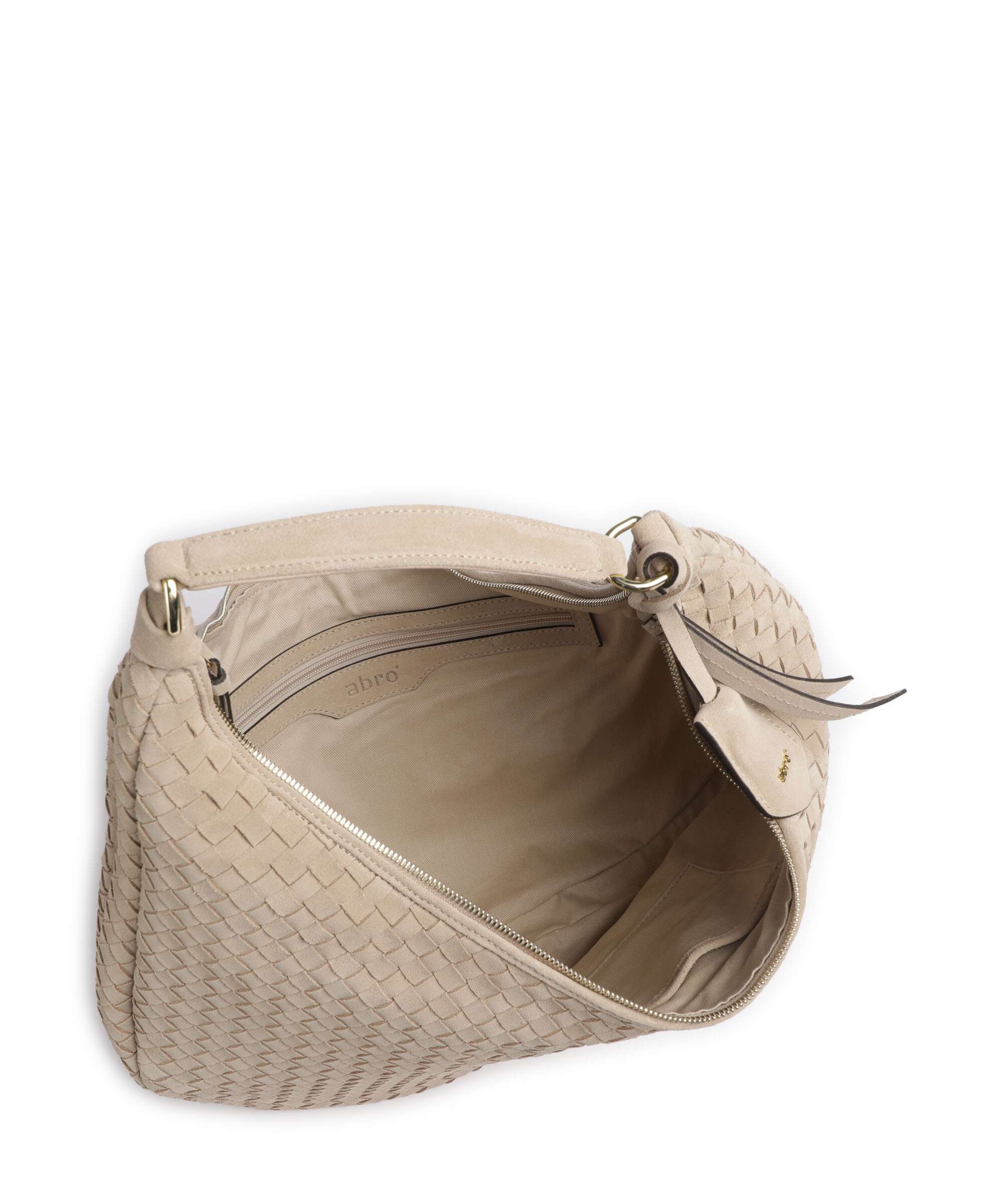 Abro Suede Nana Hobo tas natural - Image 5