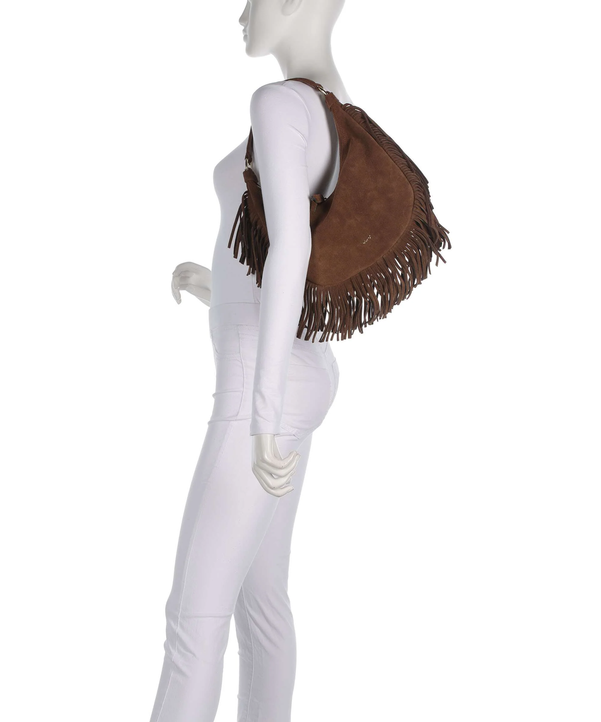 Abro Suede Nana Small Hobo tas wood - Image 3