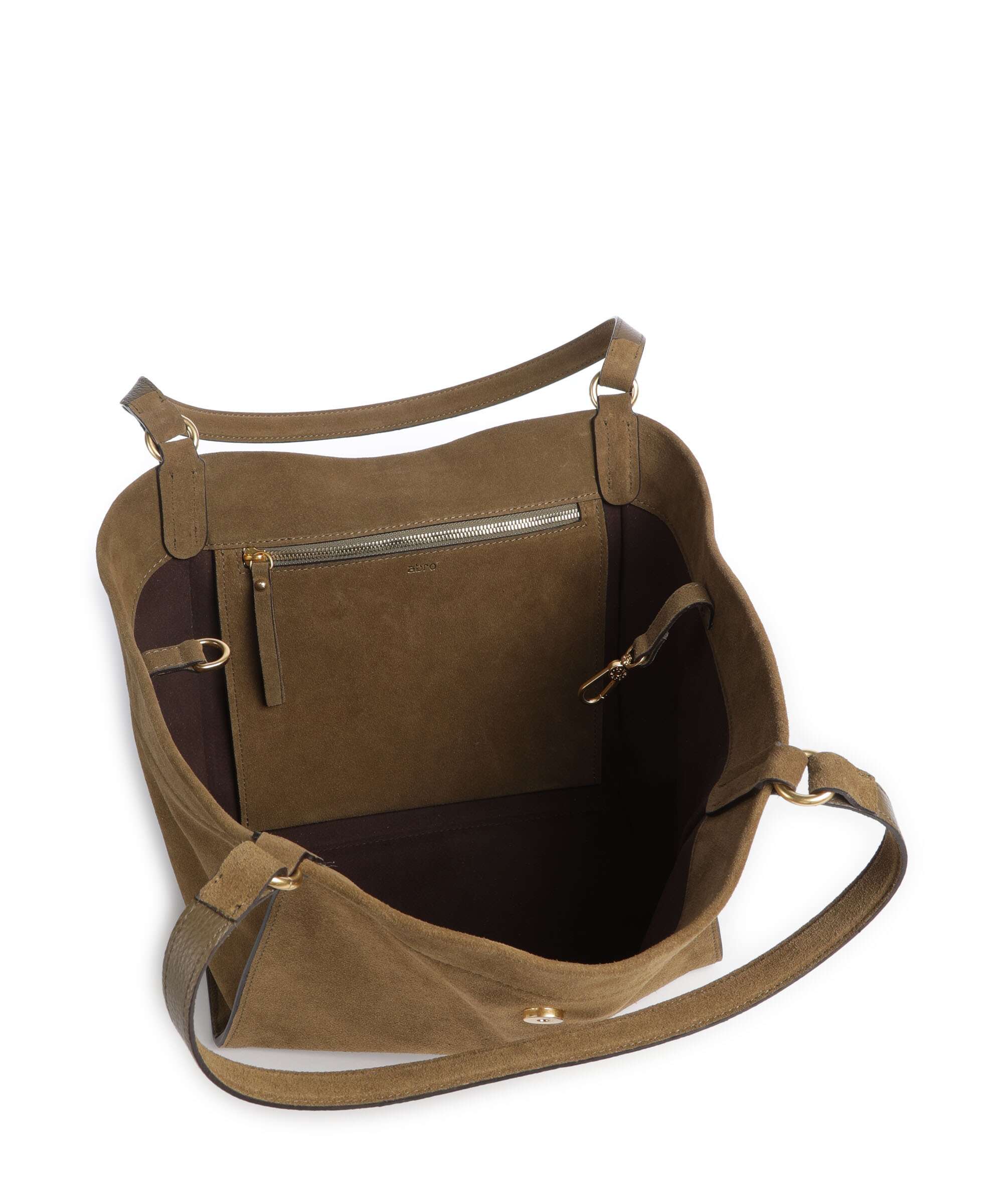Abro Suede Temi Boodschappentas military - Image 6