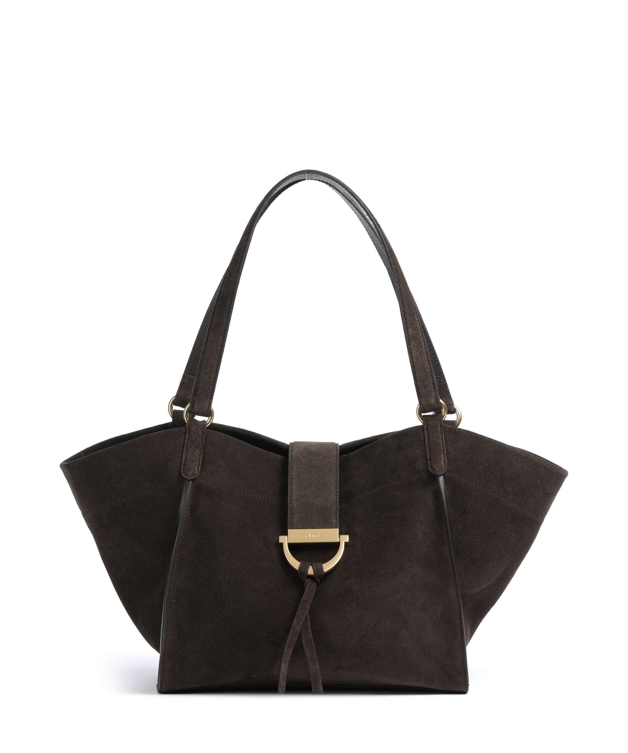 Abro Suede Temi Boodschappentas dark brown