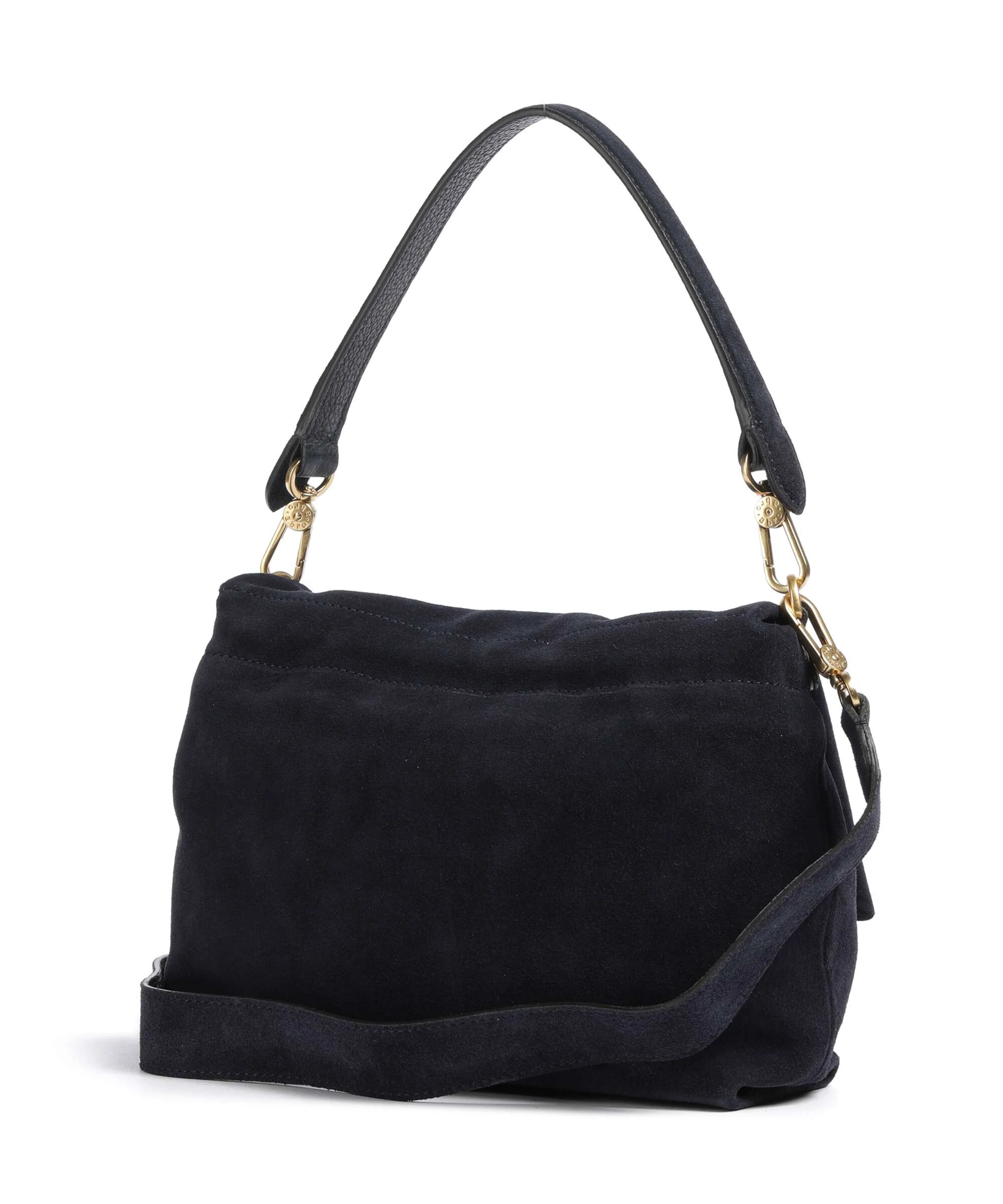 Abro Suede Temi Medium Schoudertas navy - Image 2