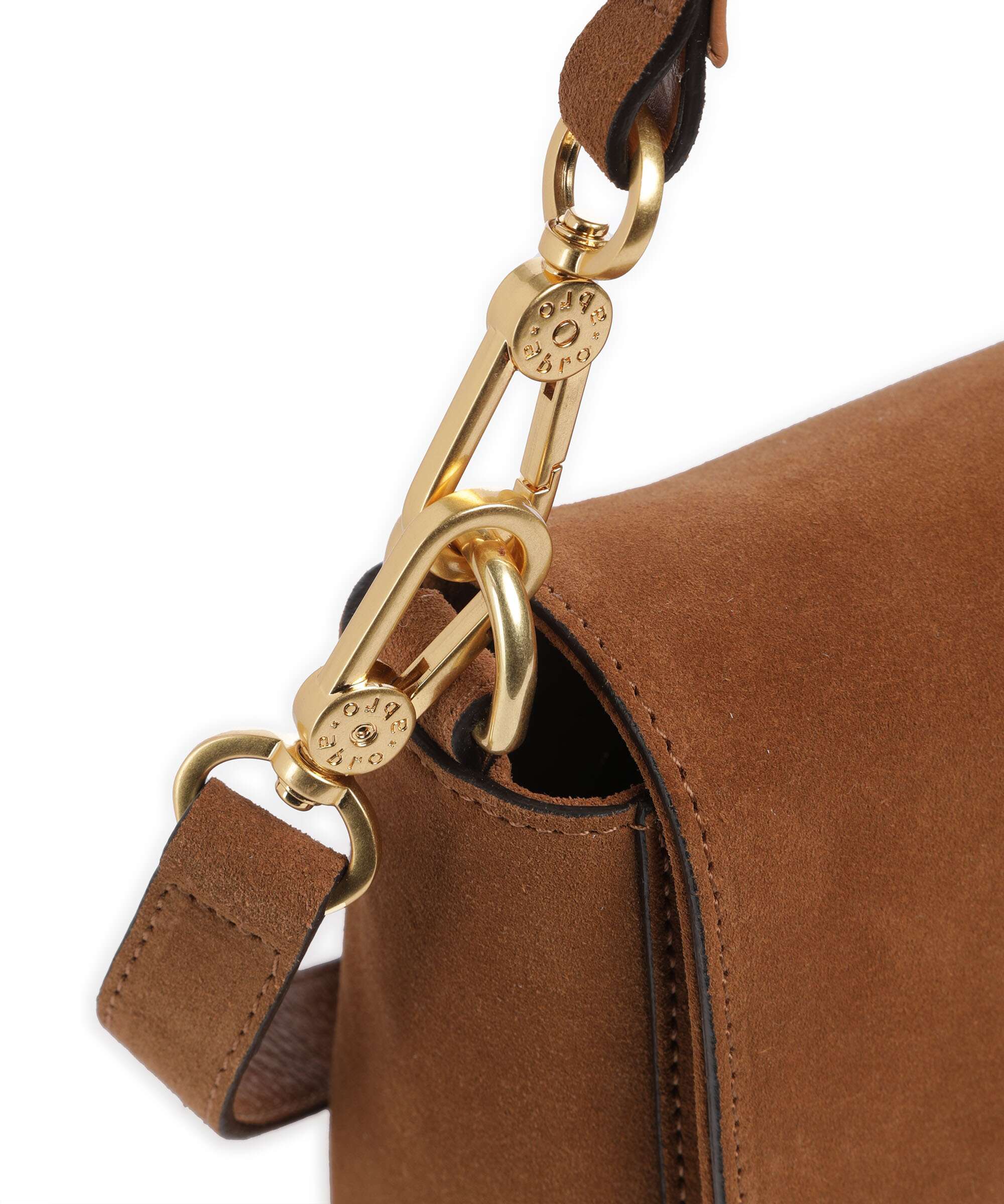 Abro Suede Temi Schoudertas cuoio - Image 5