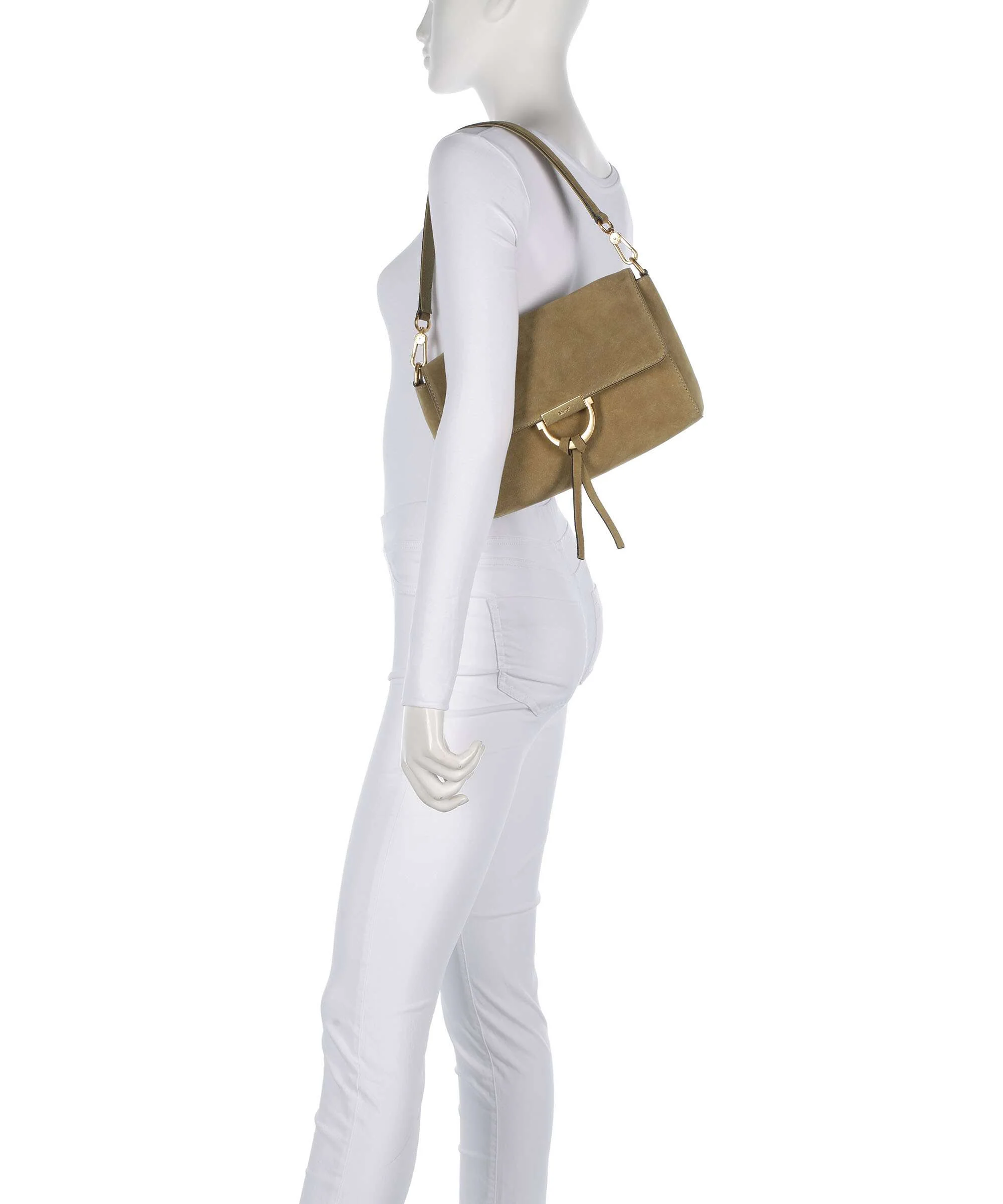Abro Suede Temi Schoudertas mud - Image 3