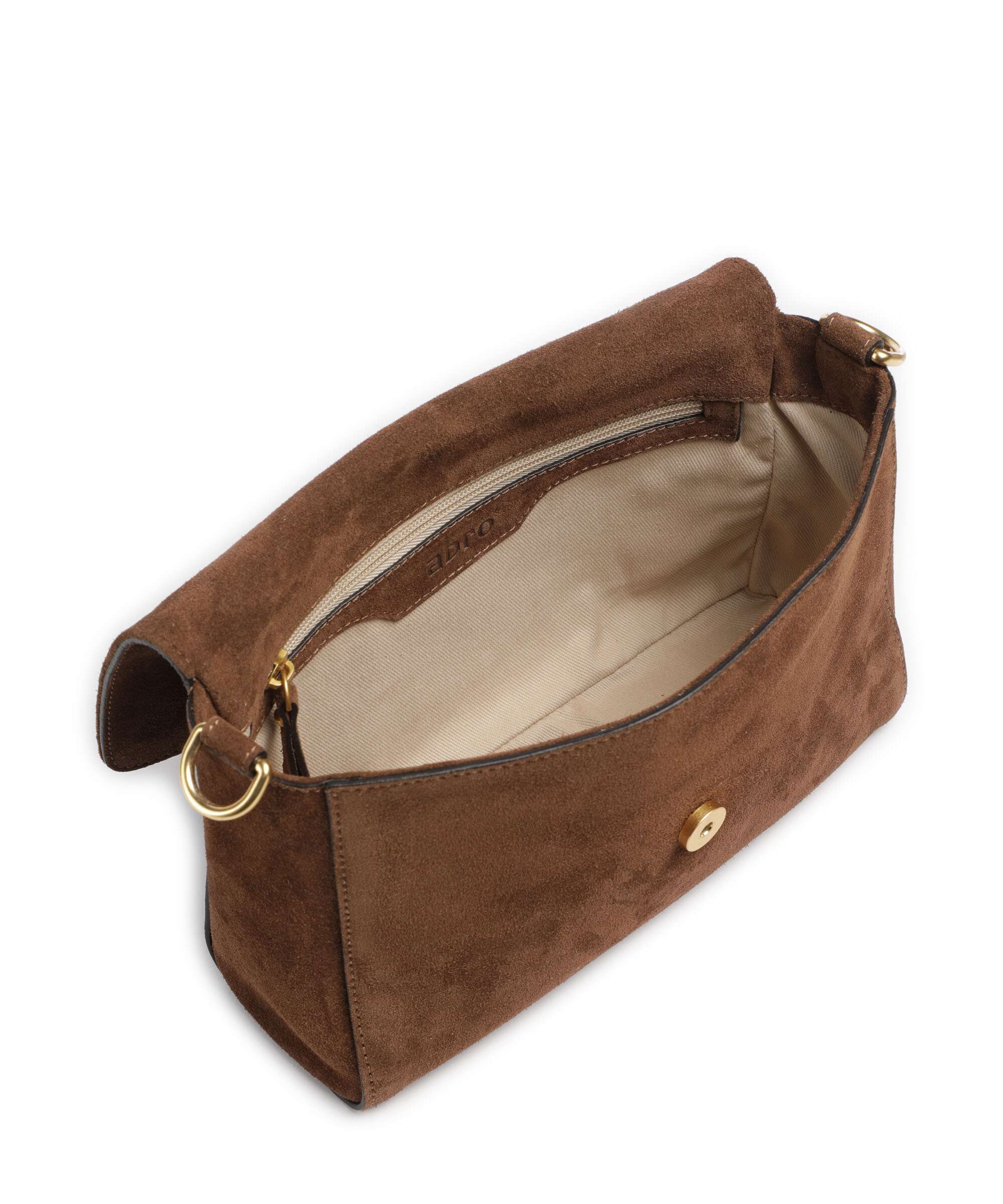 Abro Suede Temi Schoudertas wood - Image 6