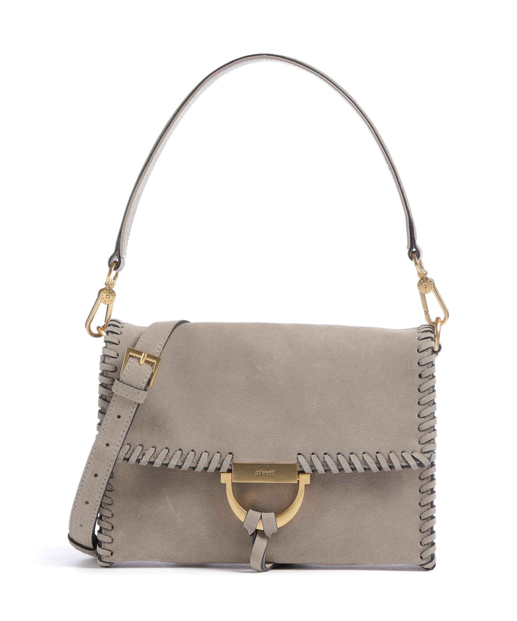 Abro Suede Temi Stitch Schoudertas siena