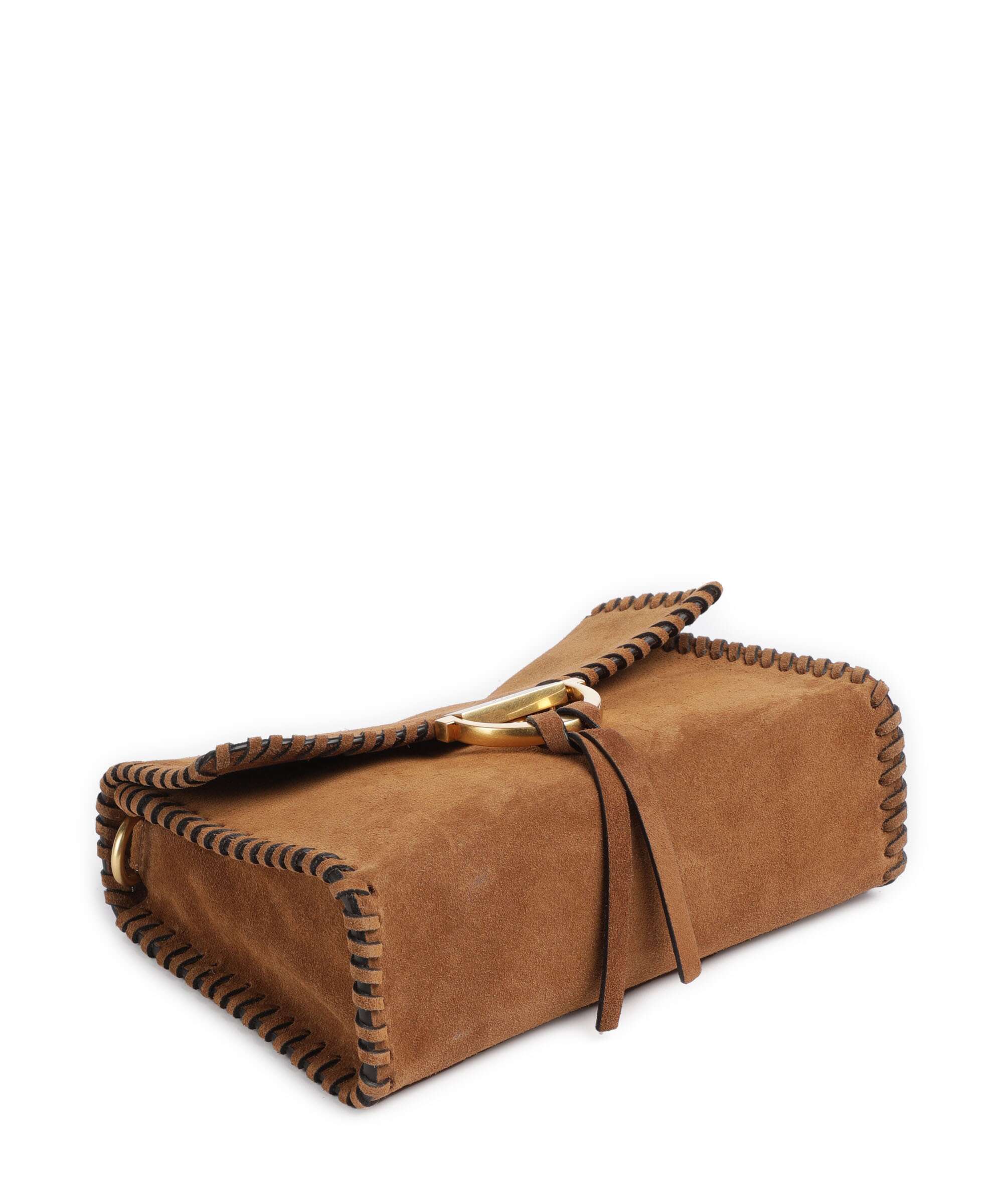 Abro Suede Temi Stitch Schoudertas cuoio - Image 5