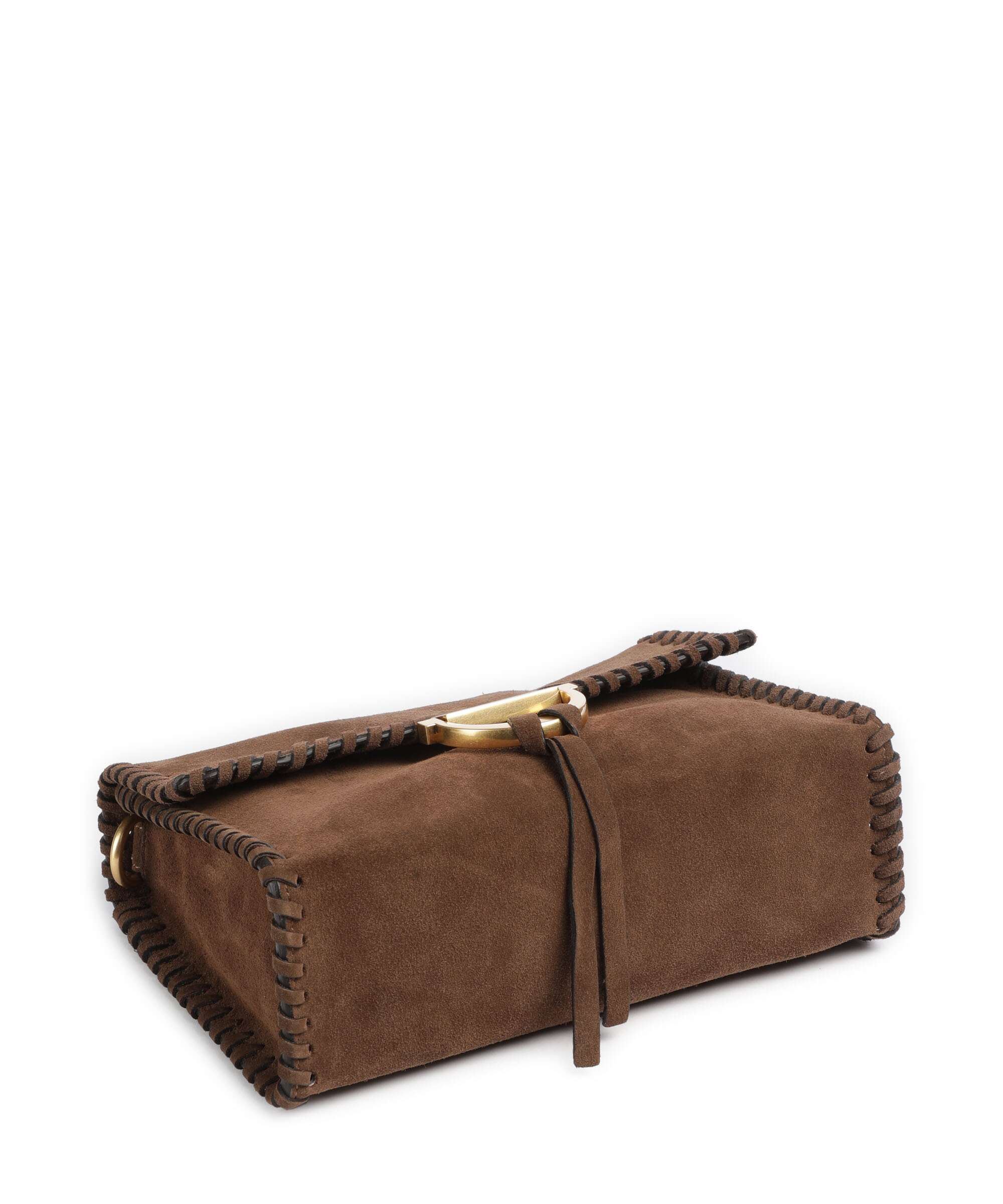 Abro Suede Temi Stitch Schoudertas wood - Image 5