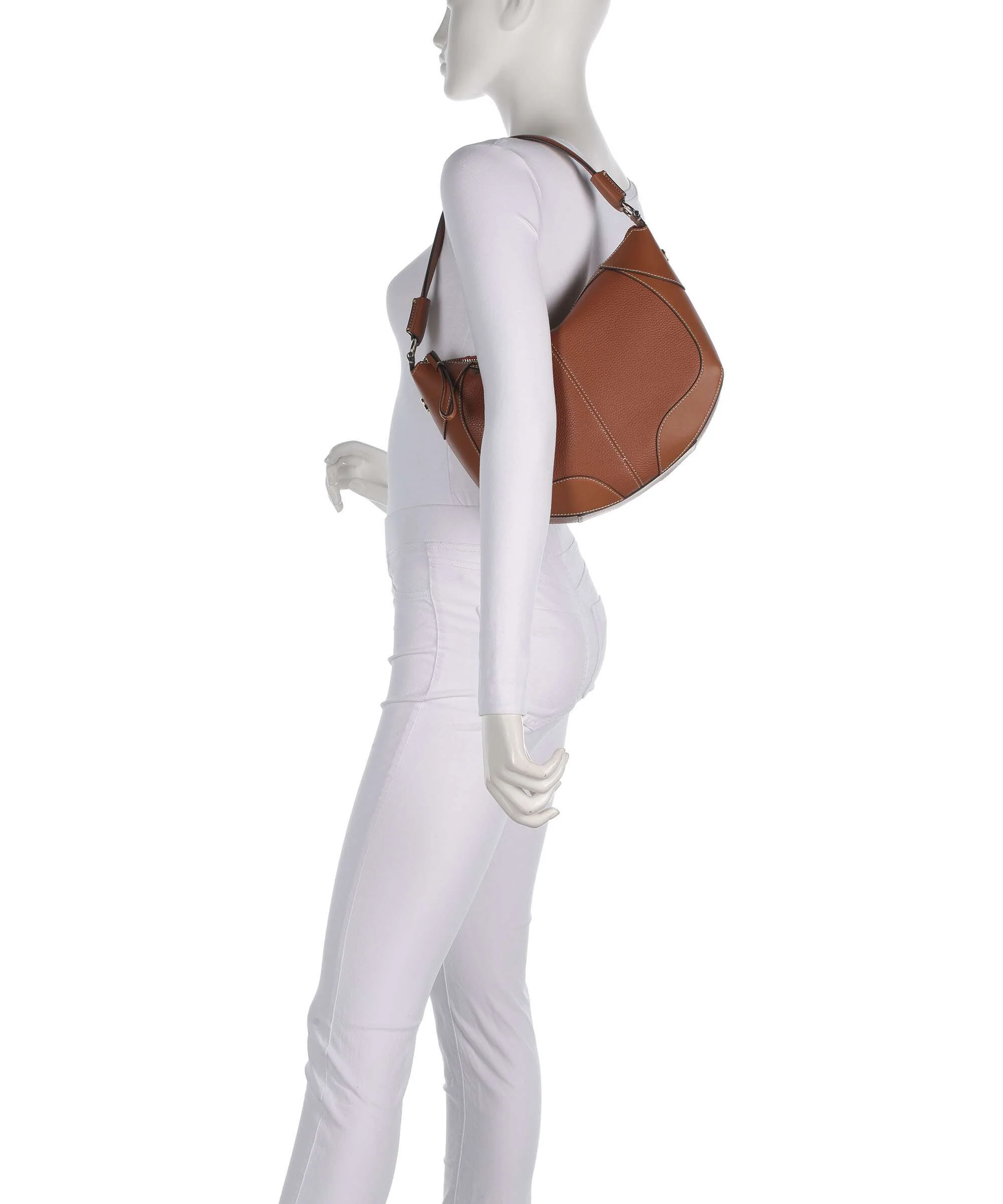 Aigner Ambra M Hobo tas cognac brown - Image 3