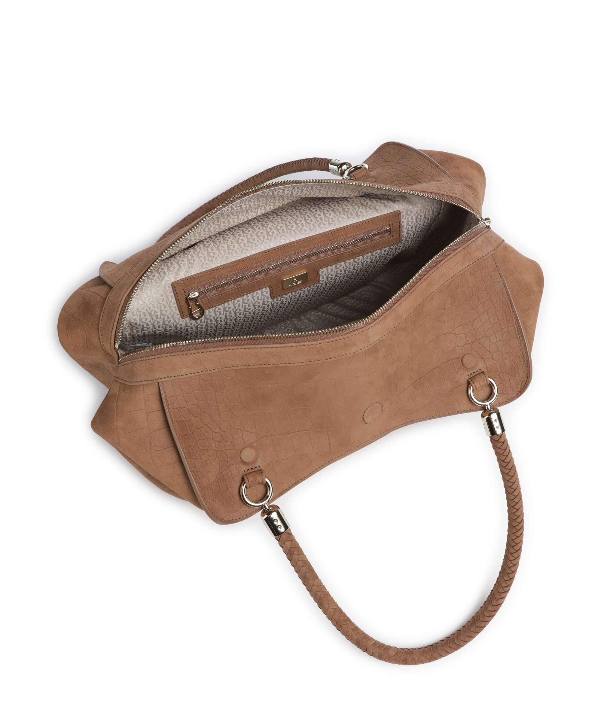 Aigner Carré Soft L Boodschappentas saddle brown - Image 5