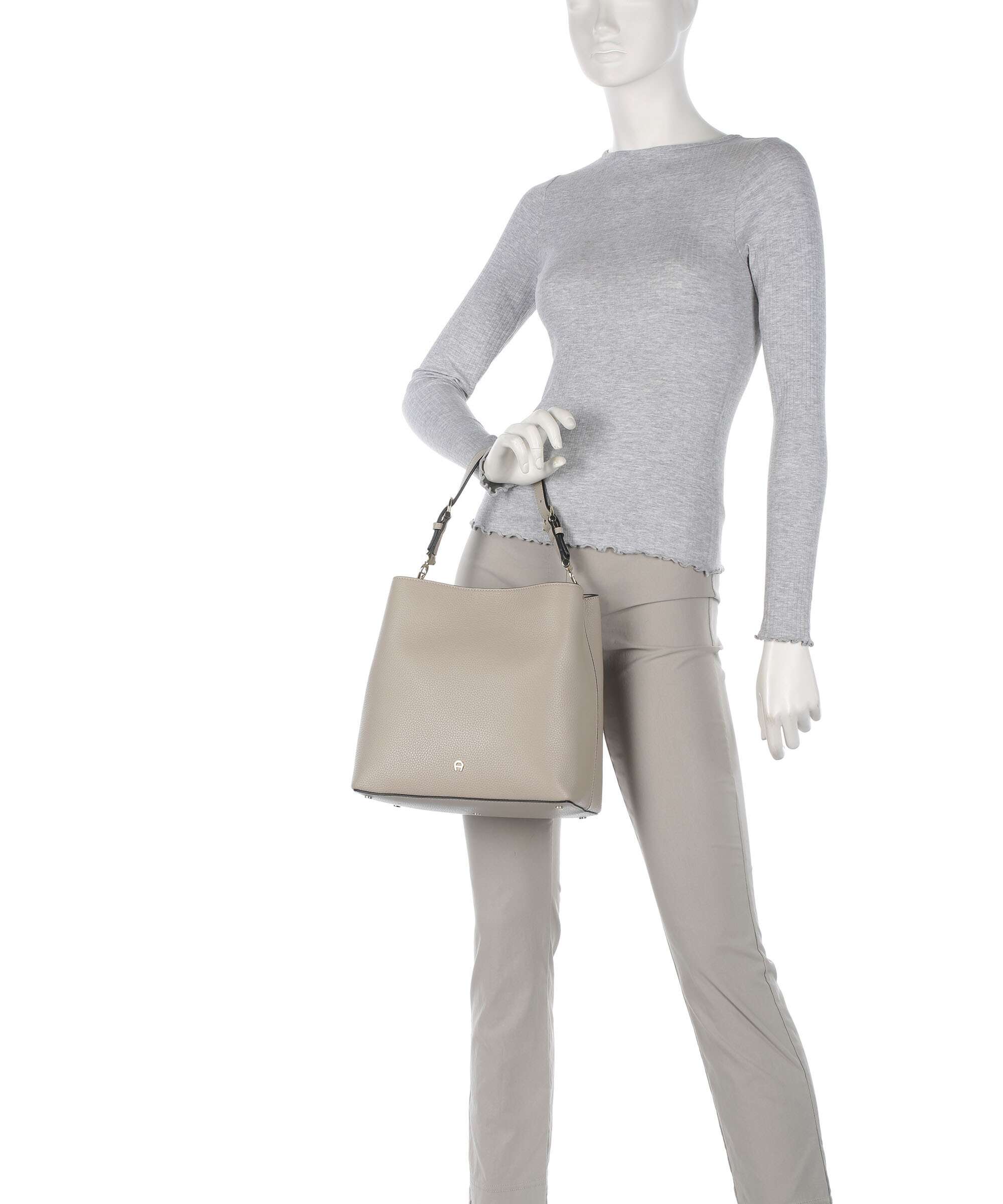 Aigner Delia M Hobo tas alpaca beige - Image 3