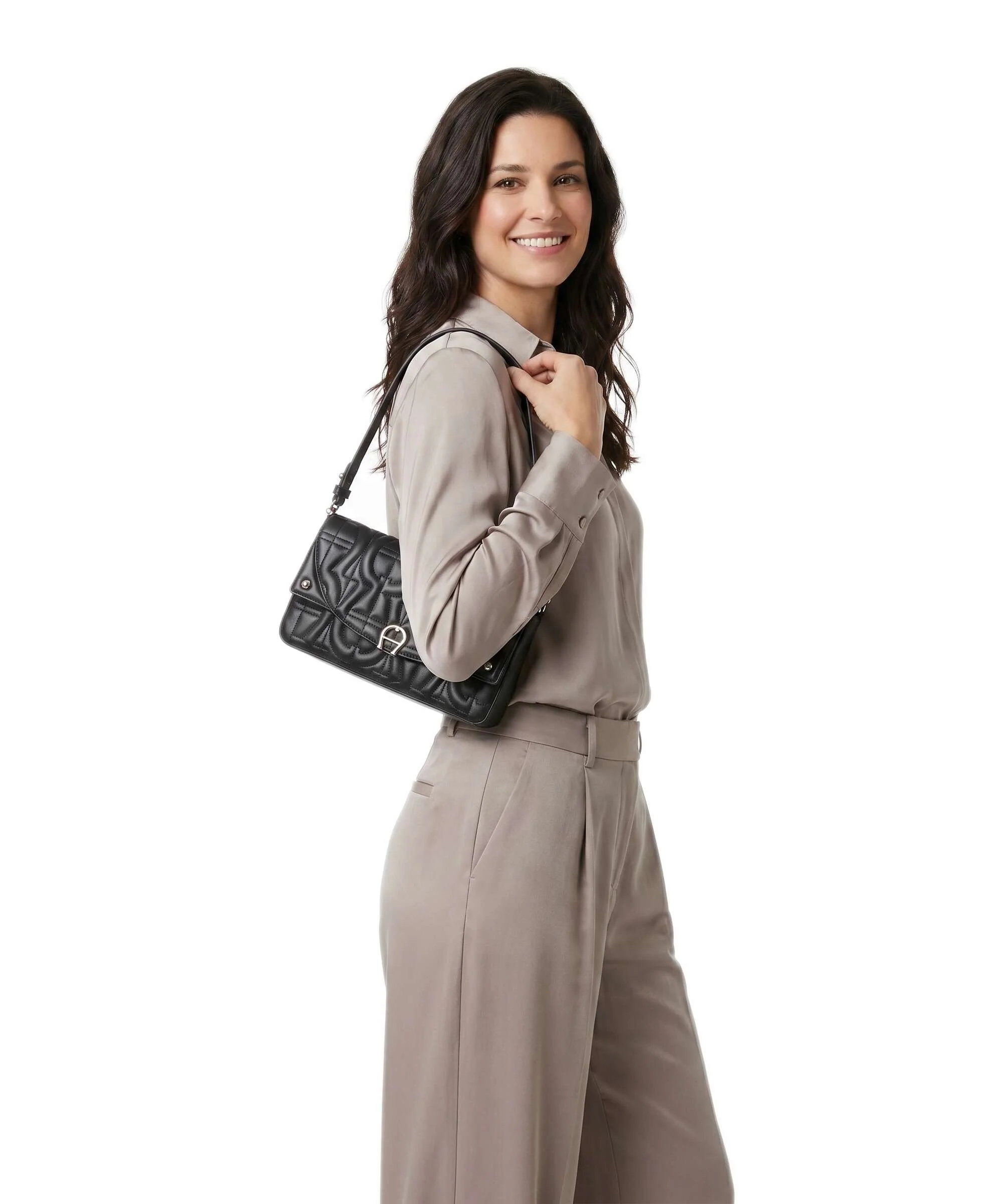 Aigner Diadora S Schoudertas black - Image 3