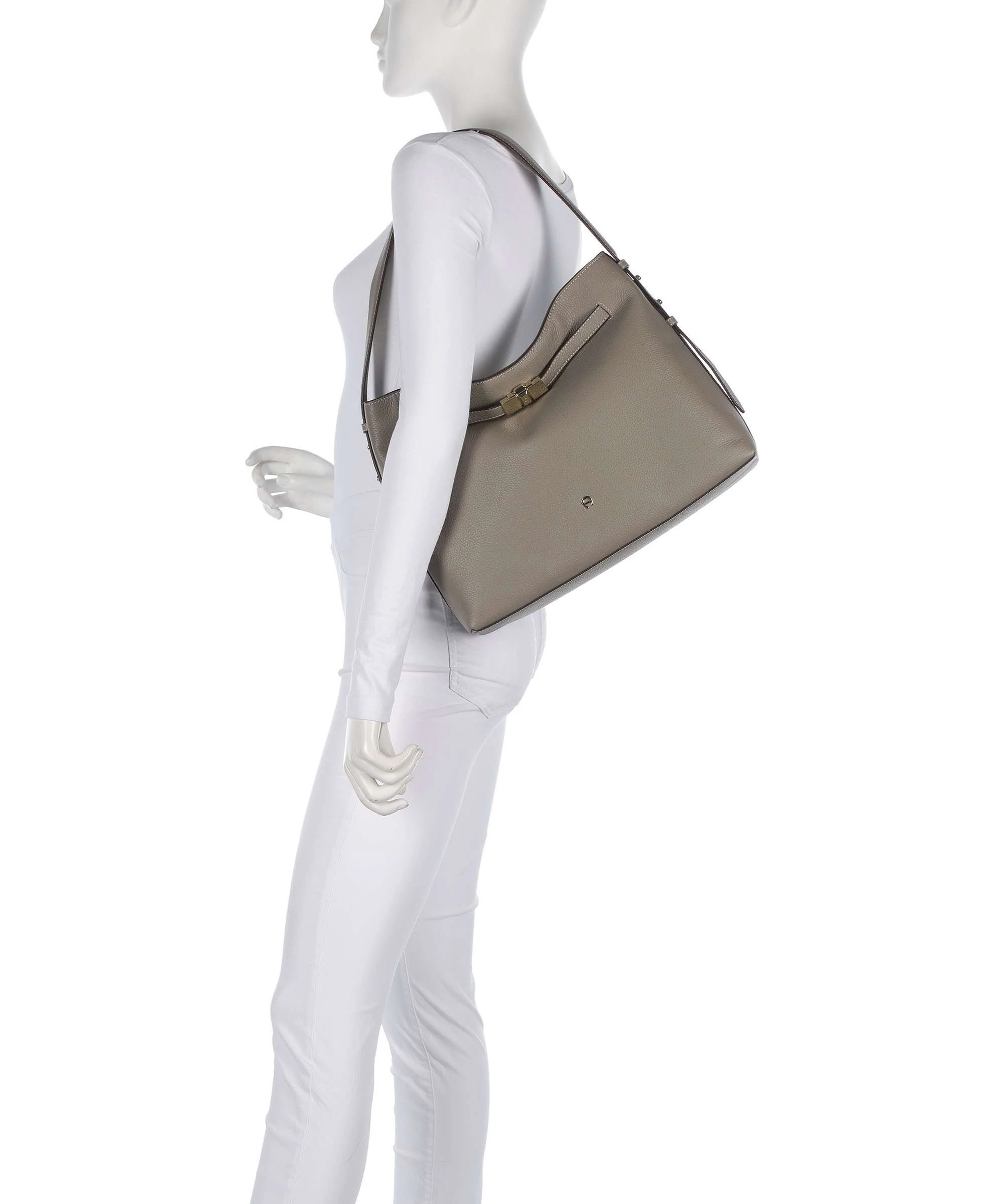Aigner Farah M Hobo tas taupe - Image 3