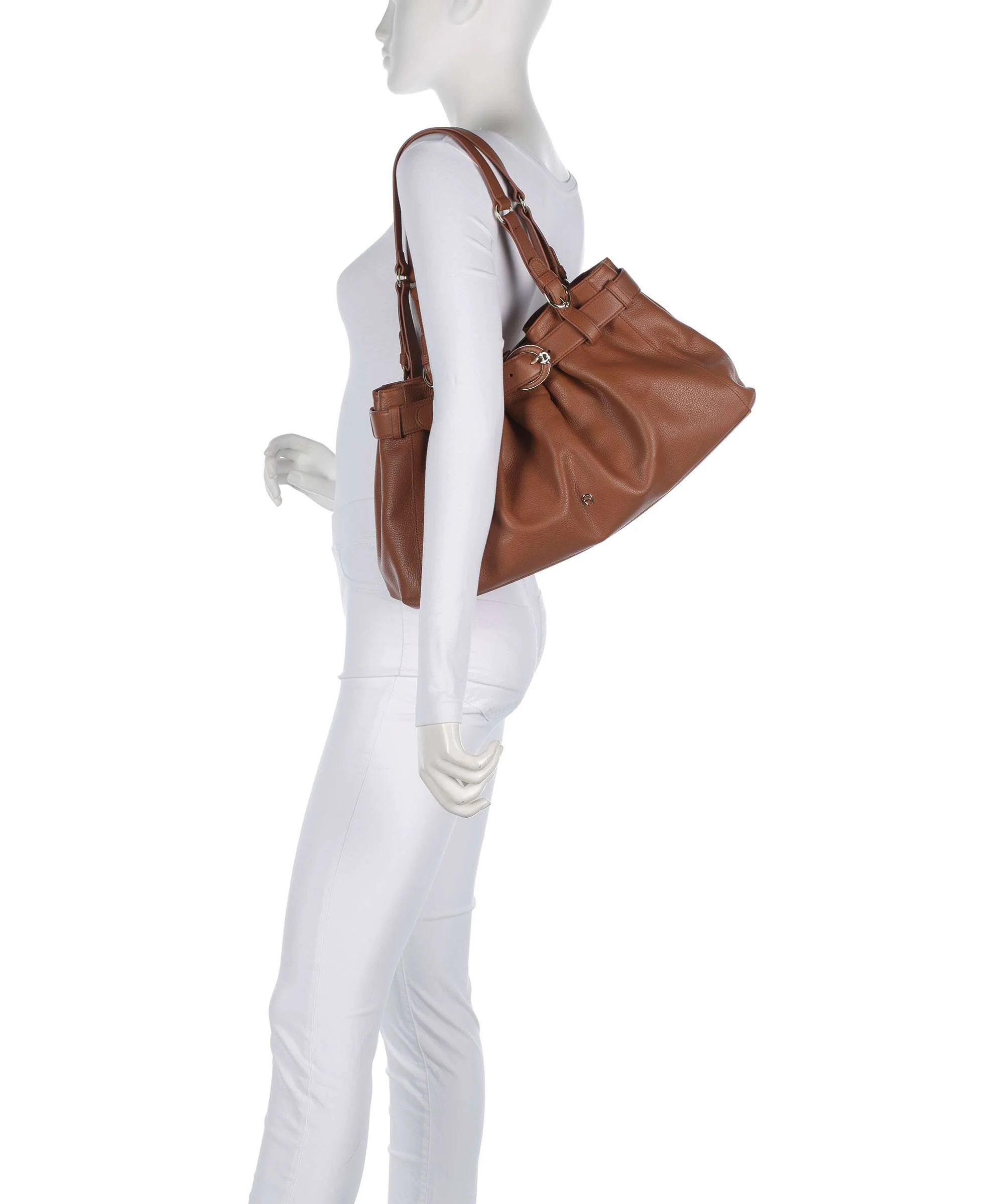 Aigner Lavinia M Hobo tas cognac brown - Image 3